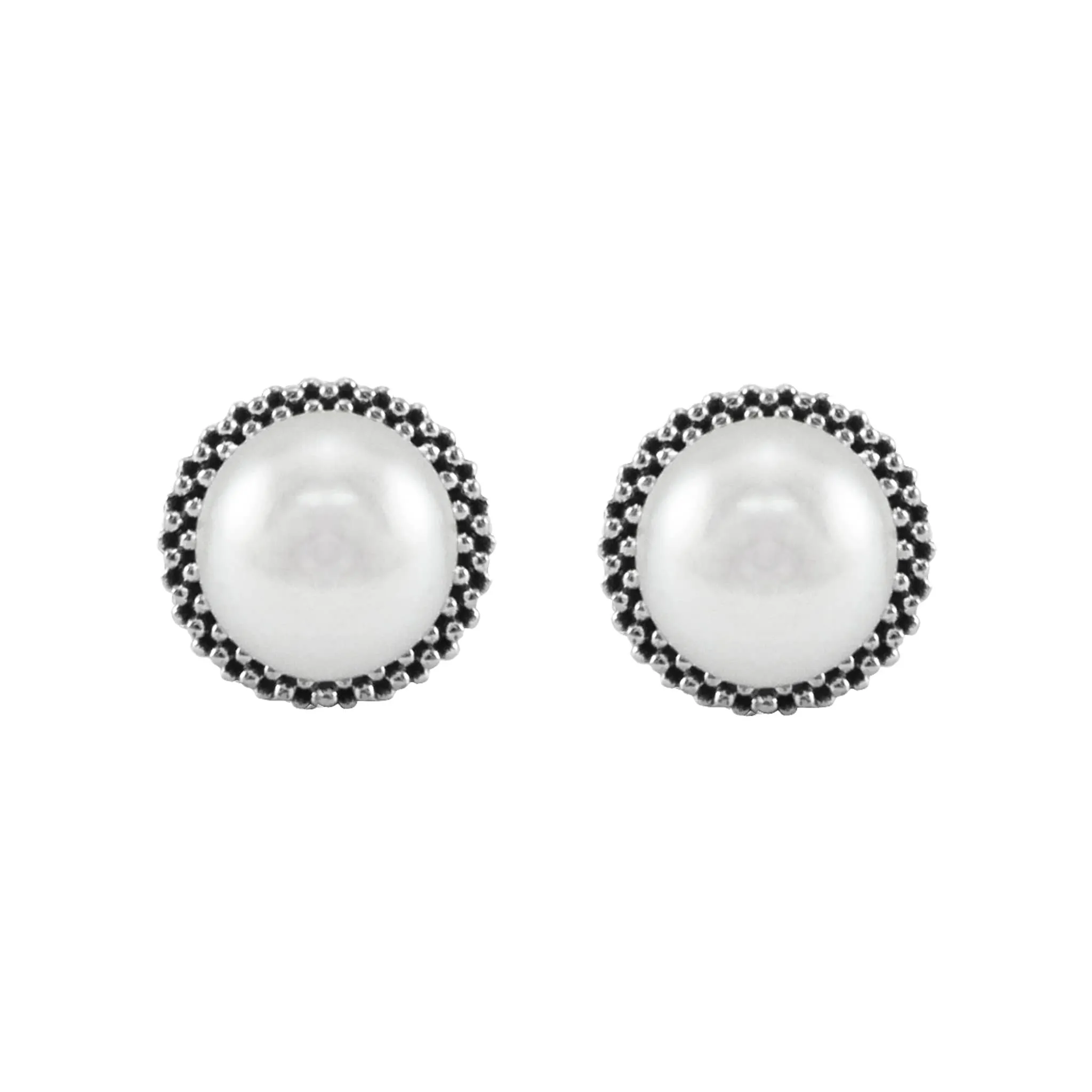 Luna Caviar Pearl Stud Earrings