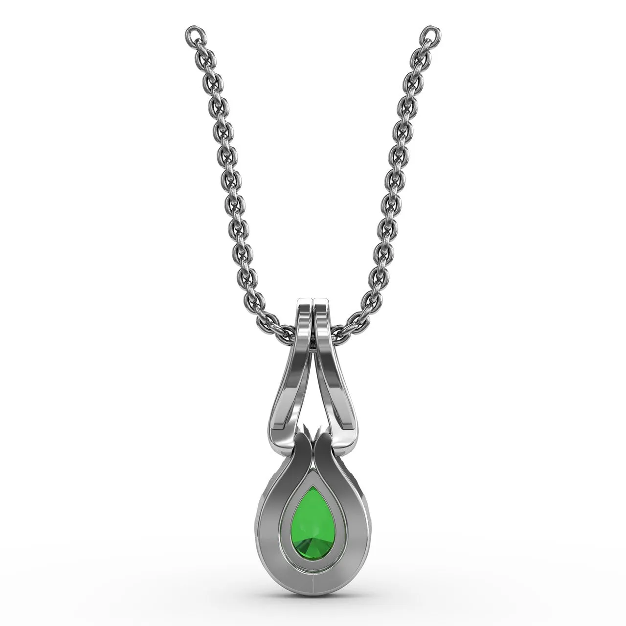 Make A Statement Emerald and Diamond Pendant