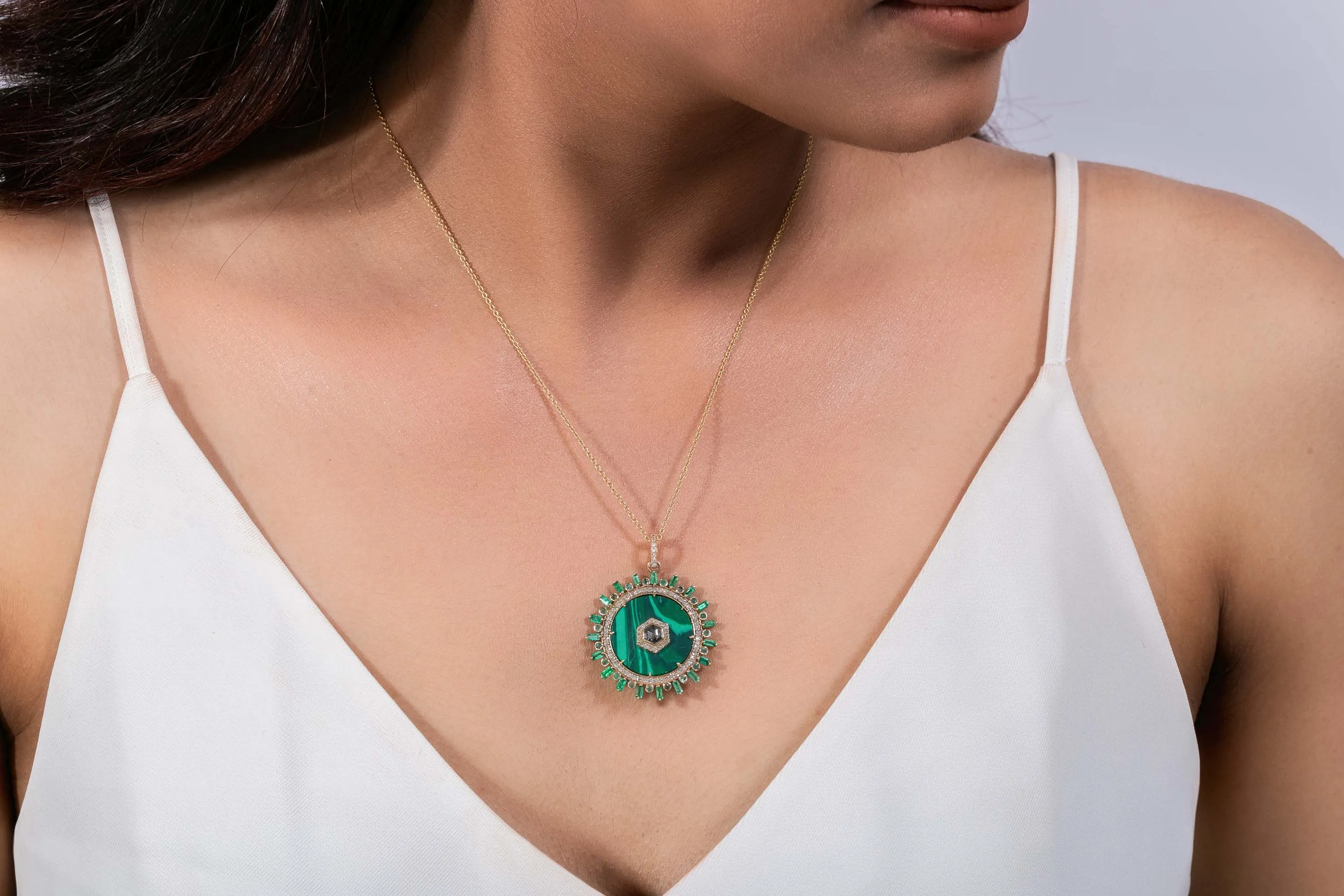 Malachite Sunshine Pendant