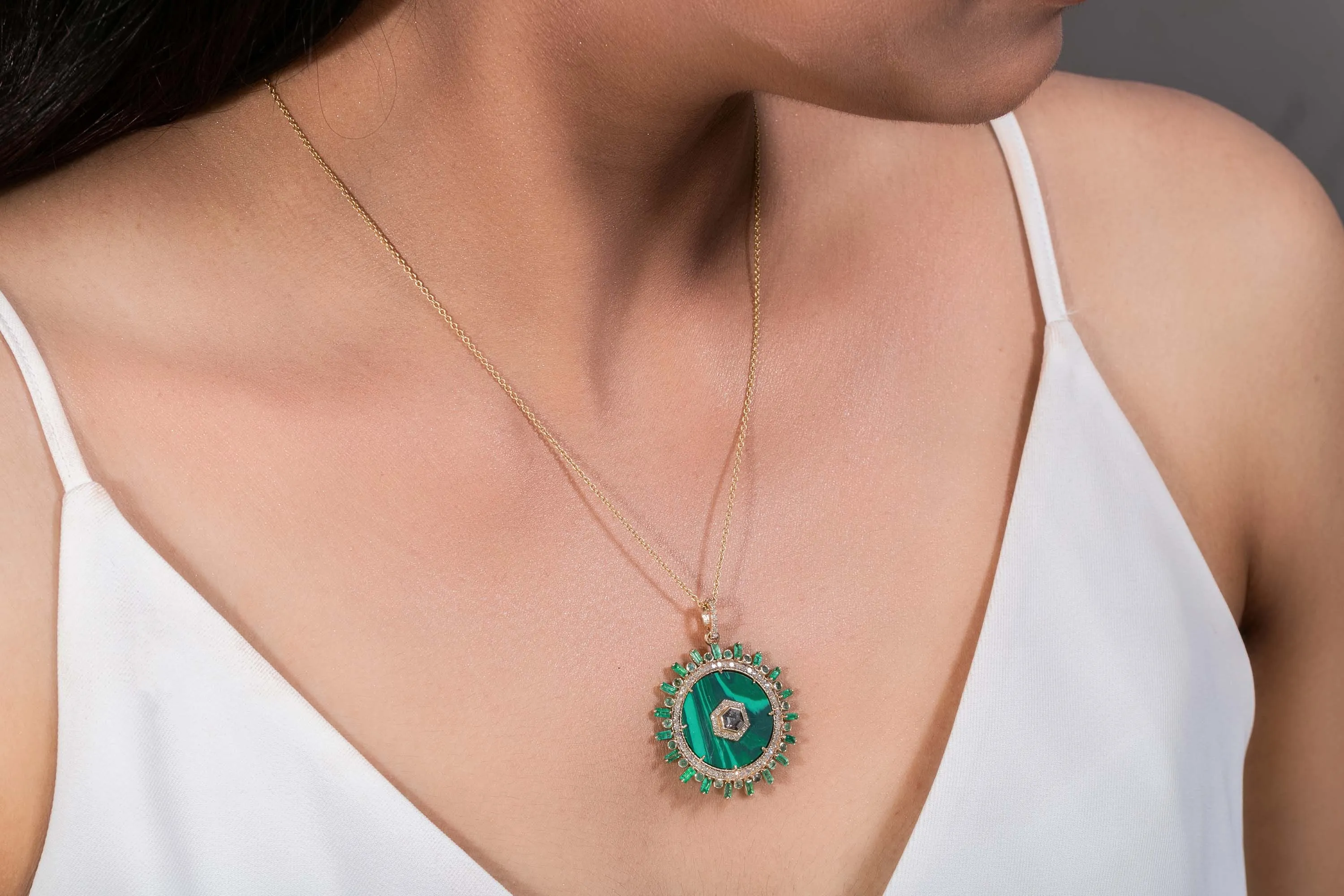 Malachite Sunshine Pendant