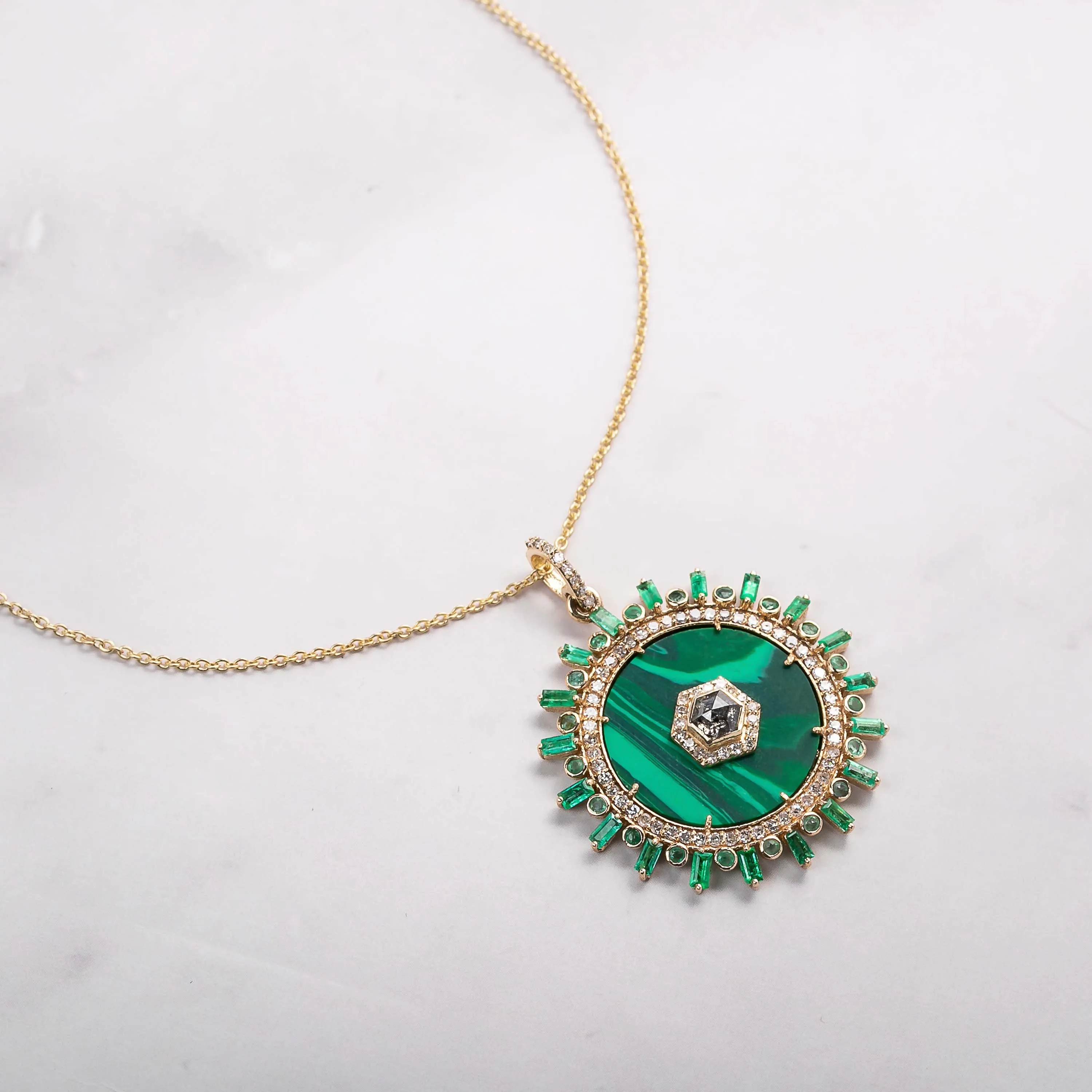 Malachite Sunshine Pendant