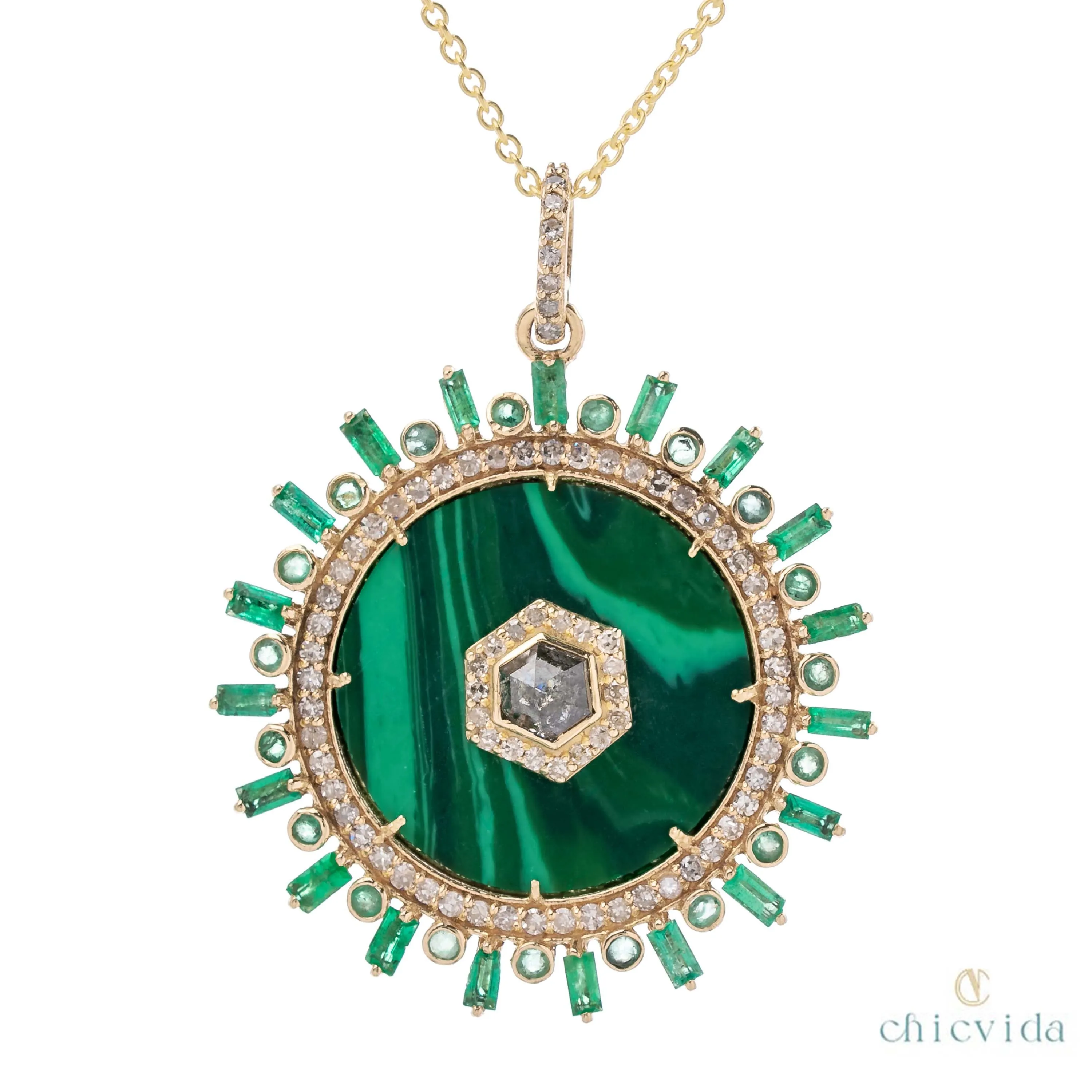 Malachite Sunshine Pendant