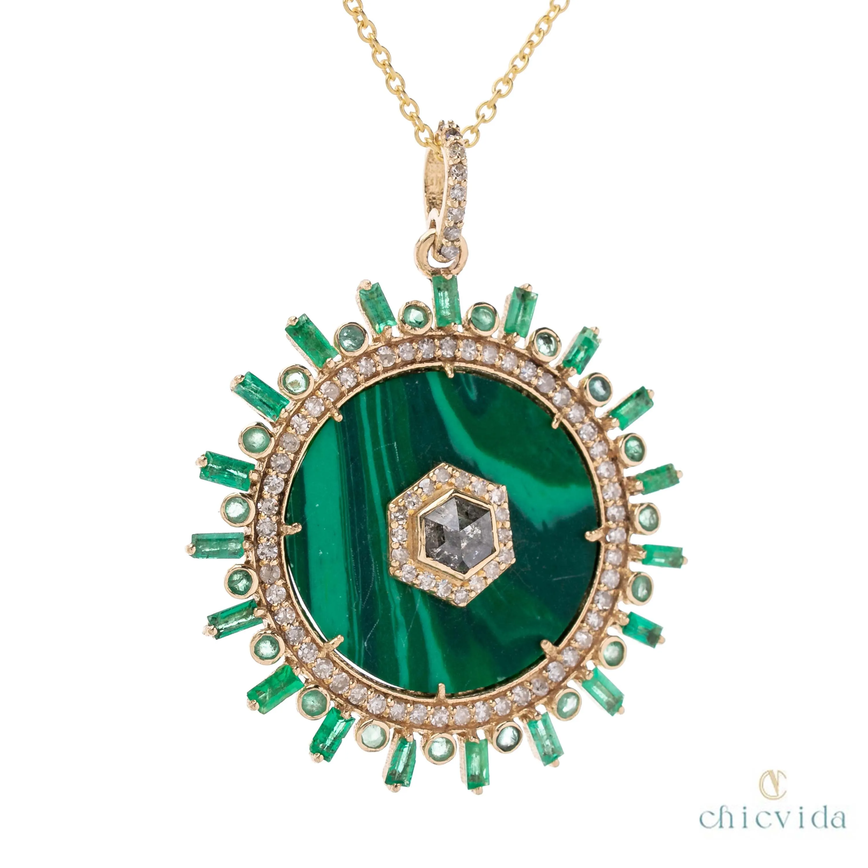 Malachite Sunshine Pendant