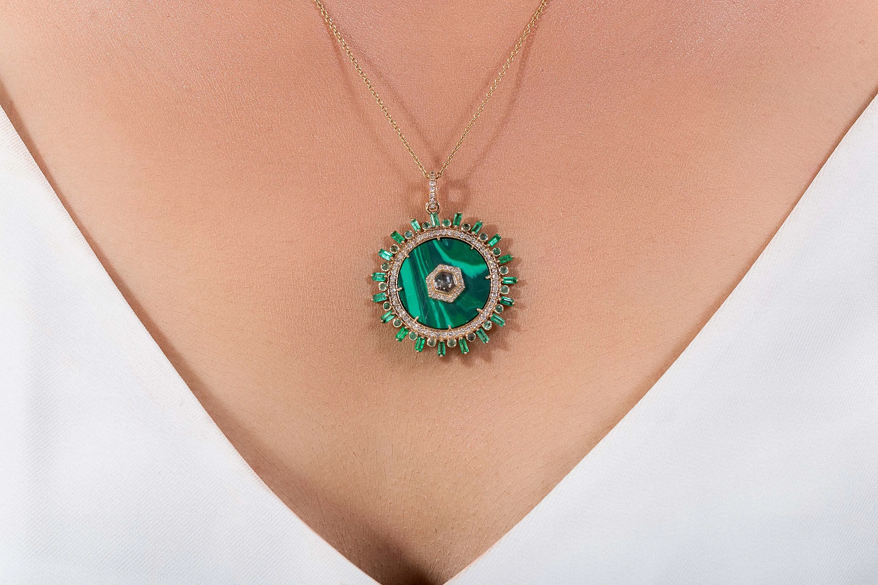 Malachite Sunshine Pendant