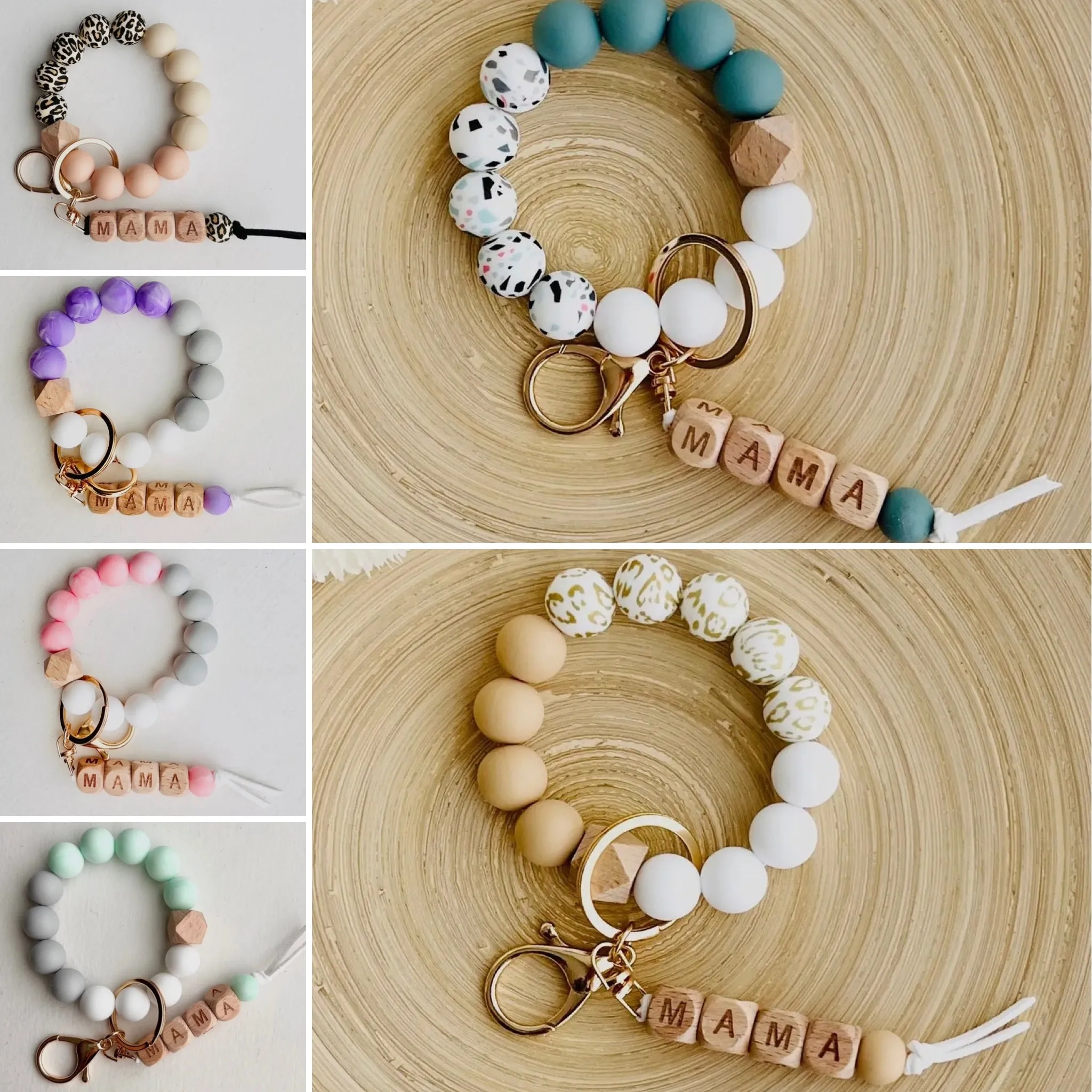 MAMA Silicone Bangle Keychain