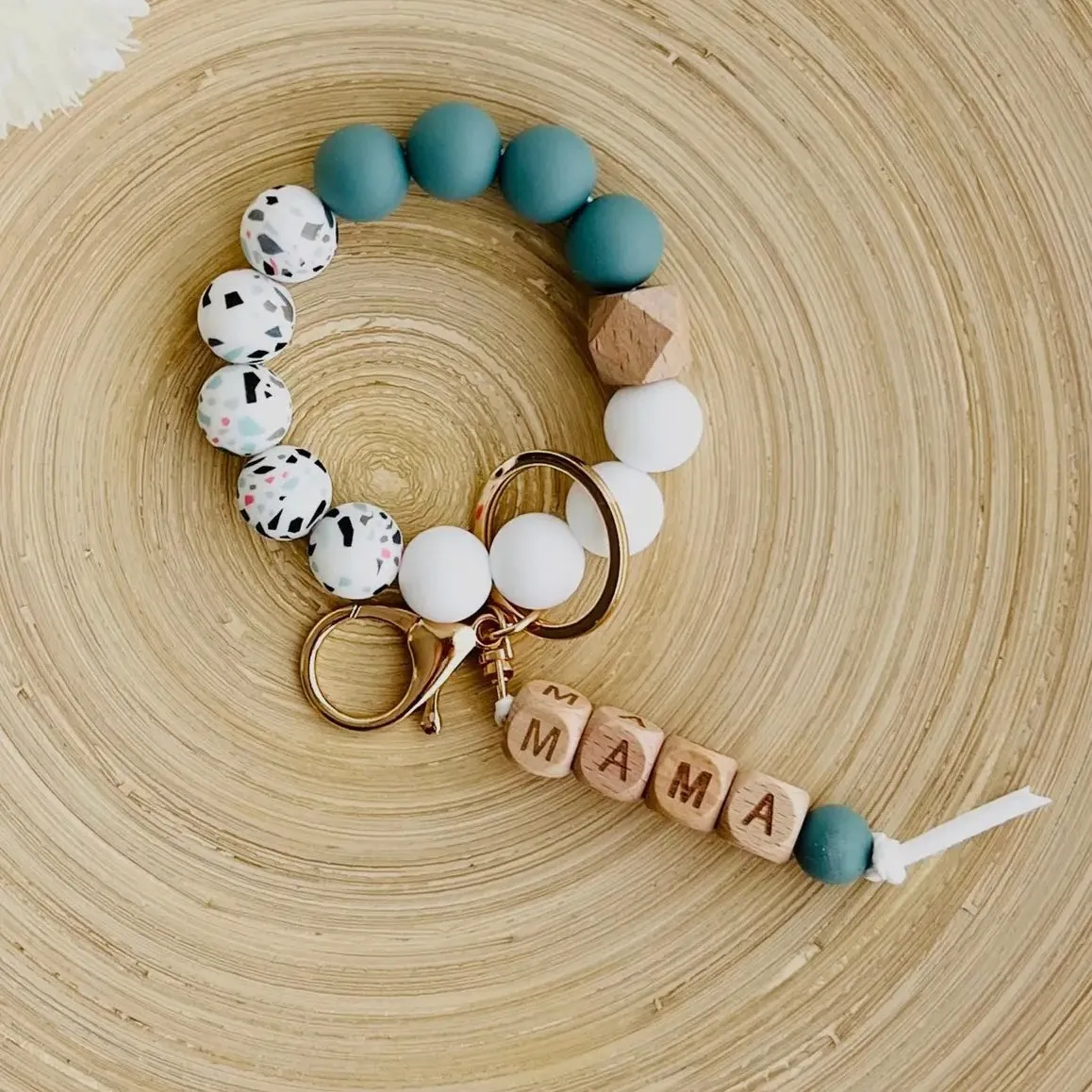 MAMA Silicone Bangle Keychain