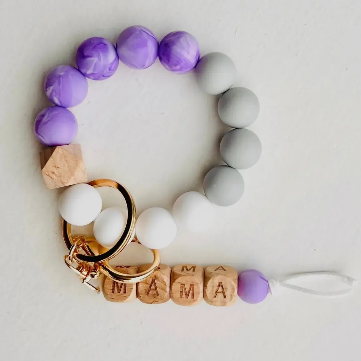 MAMA Silicone Bangle Keychain