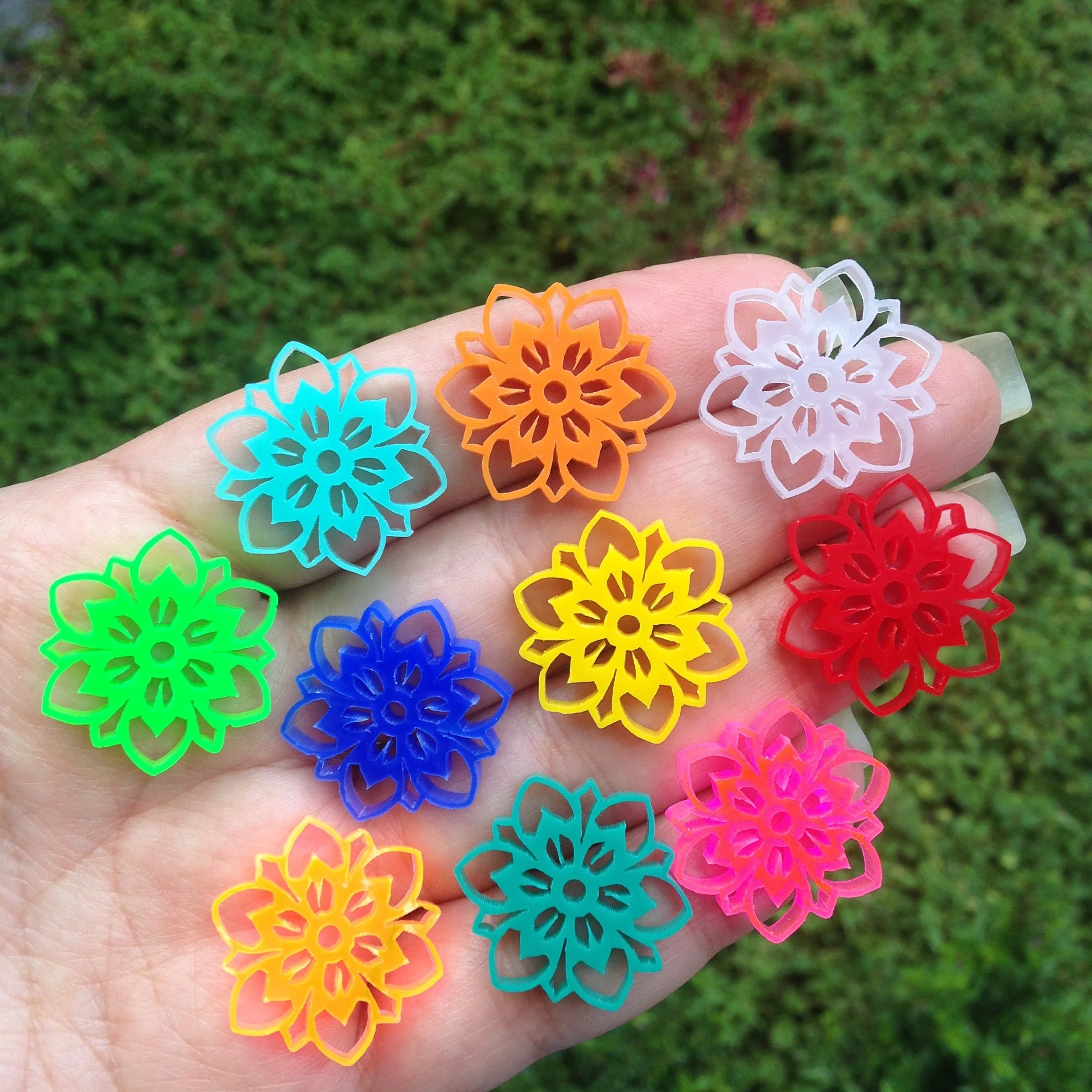 Mandala Charms / 10 Pieces, 25mm