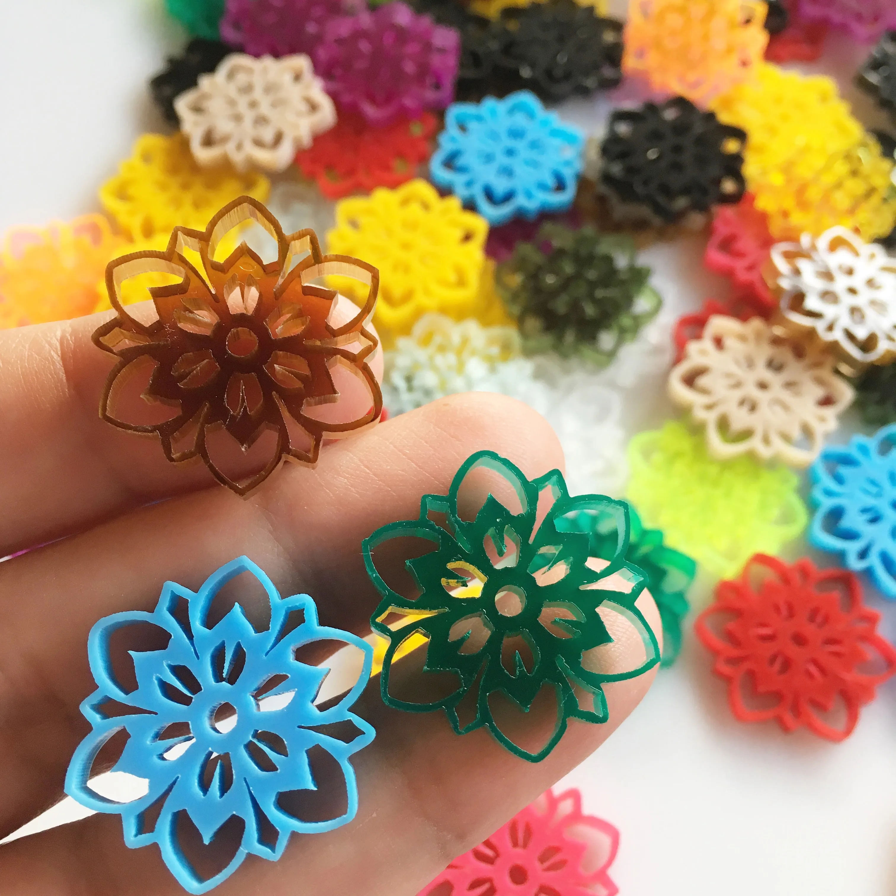 Mandala Charms / 10 Pieces, 25mm