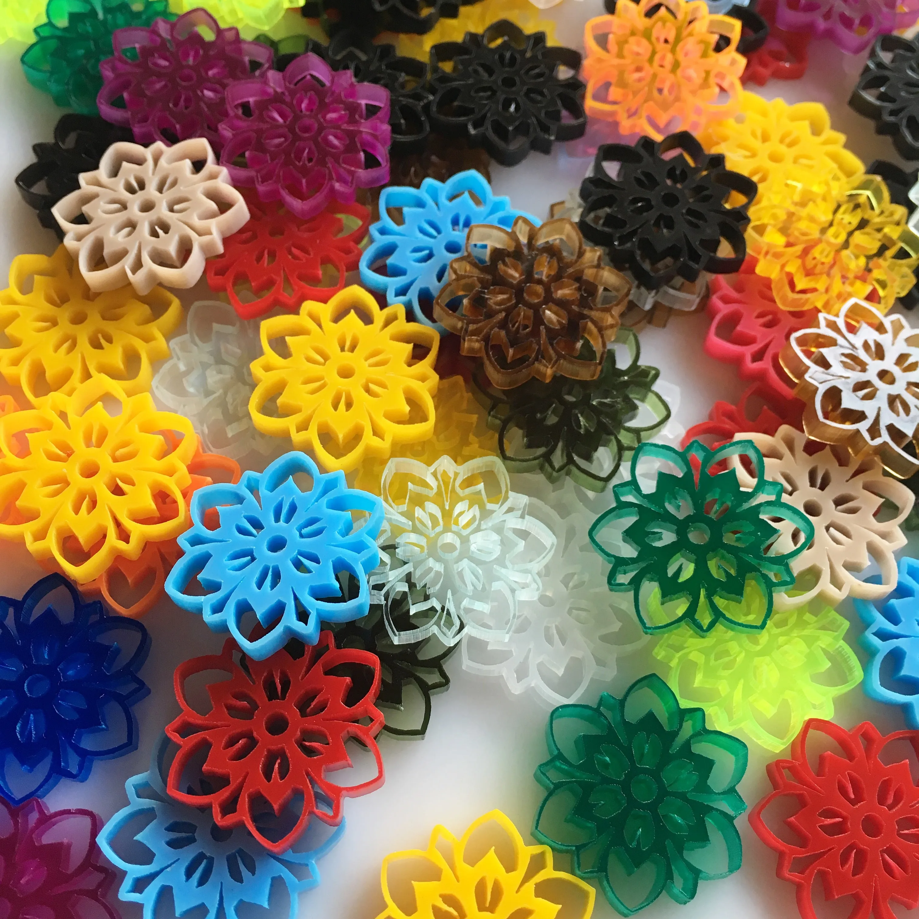 Mandala Charms / 10 Pieces, 25mm