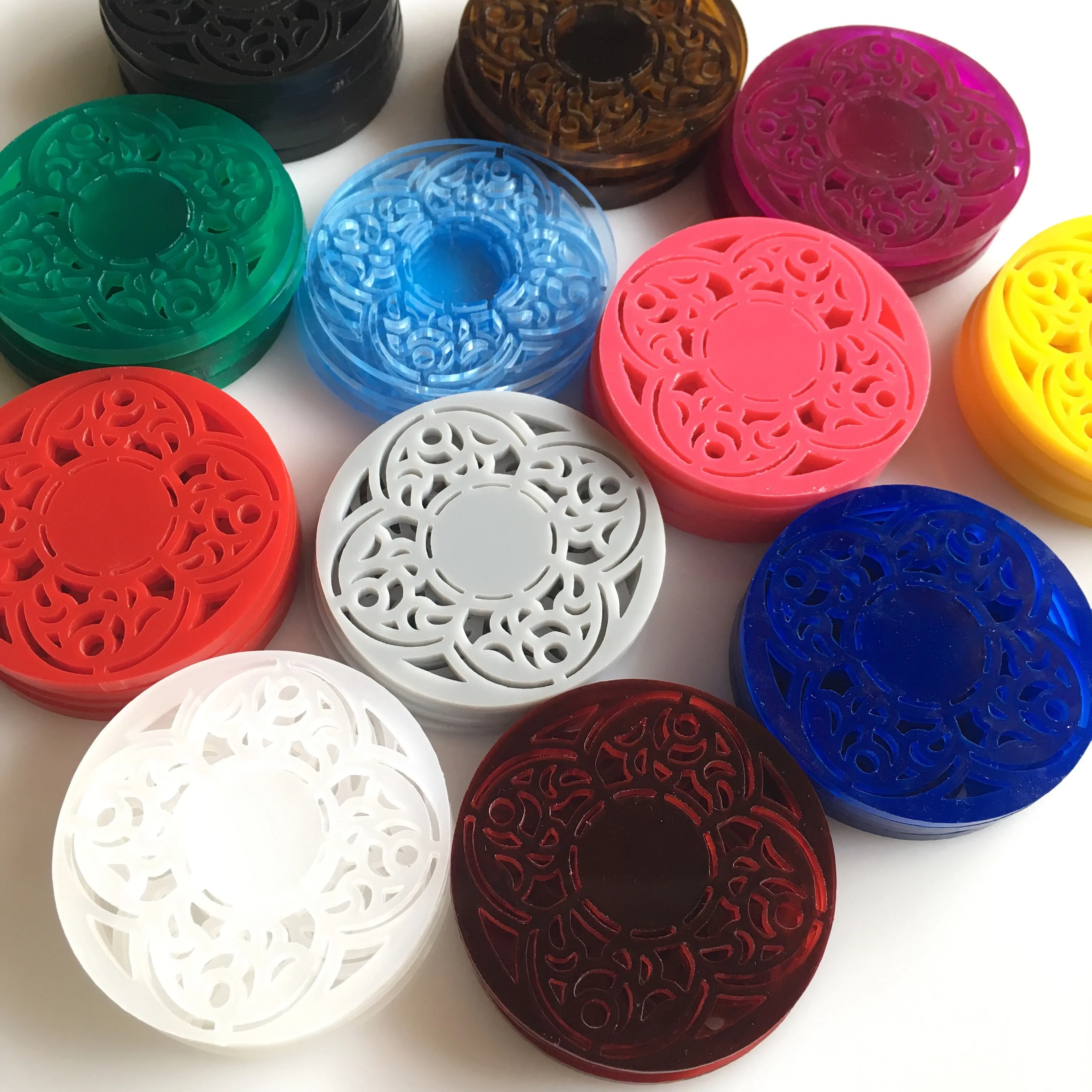 Mandala Pendants for Earrings / 6 Pieces, 50mm