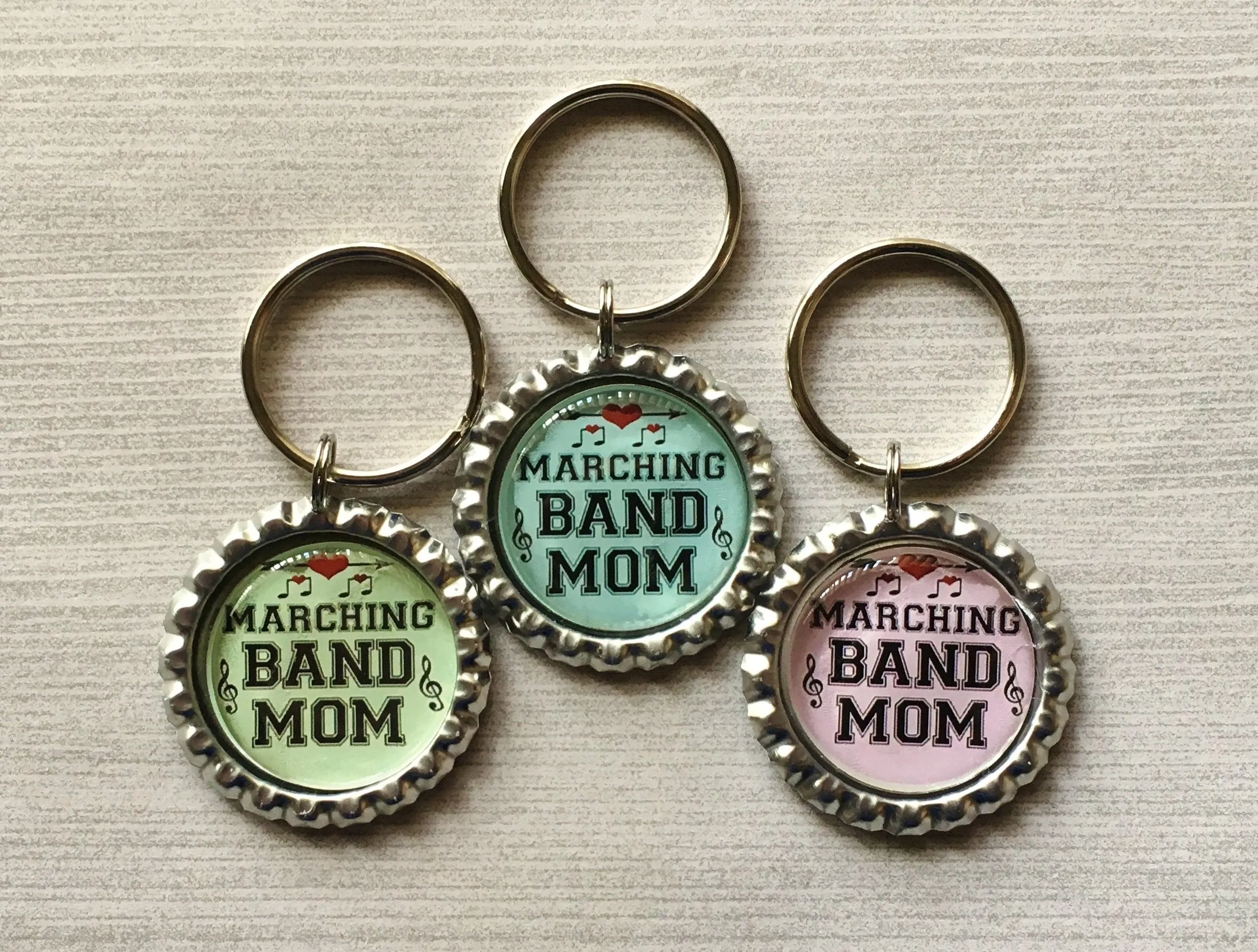 Marching Band Mom Keychains