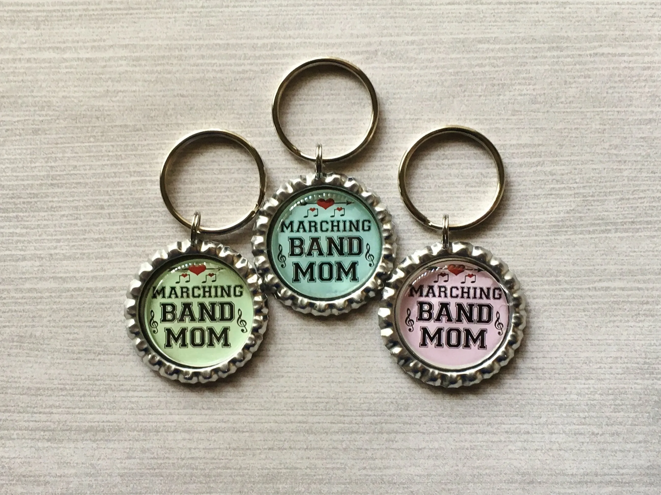 Marching Band Mom Keychains