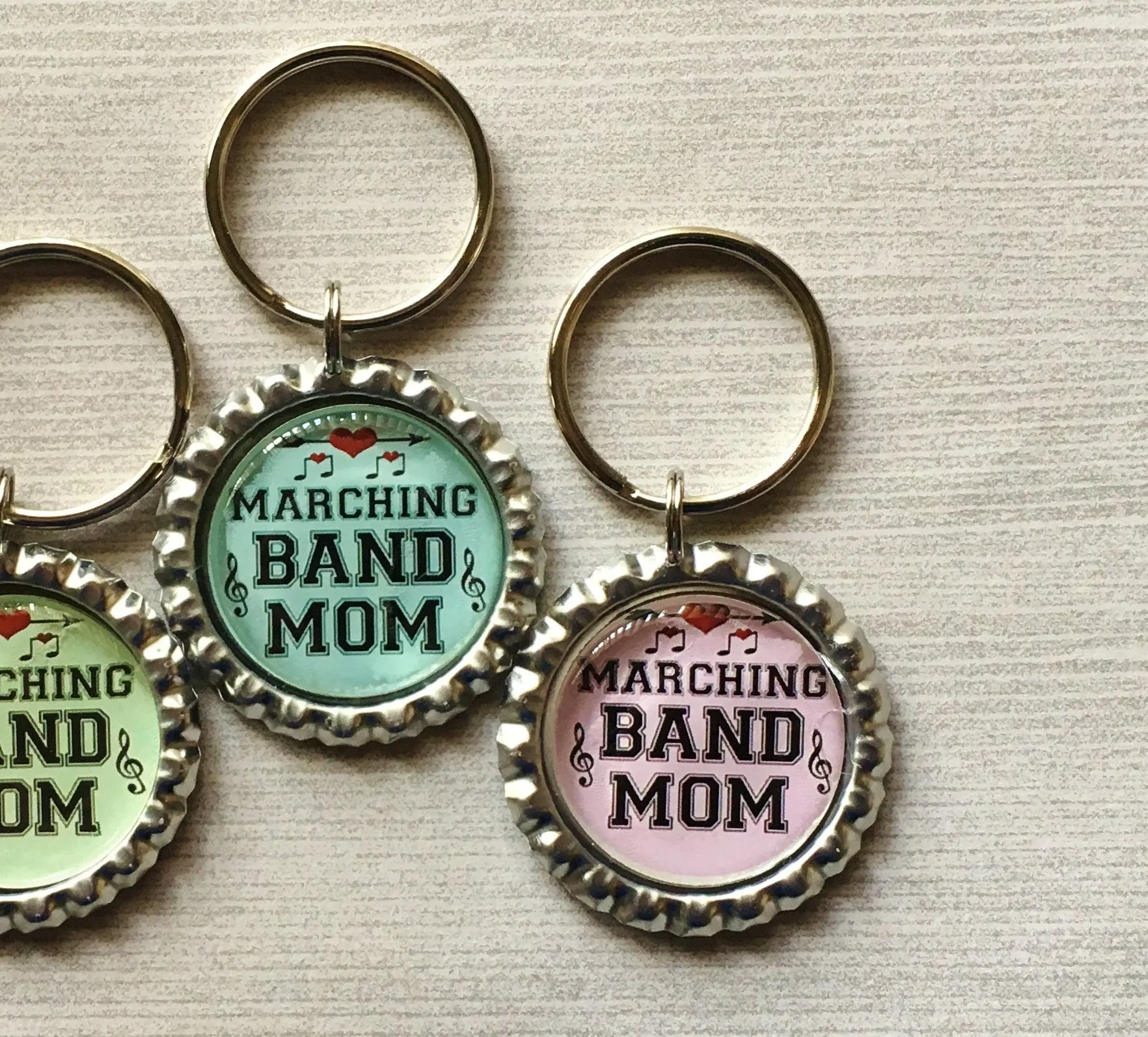 Marching Band Mom Keychains