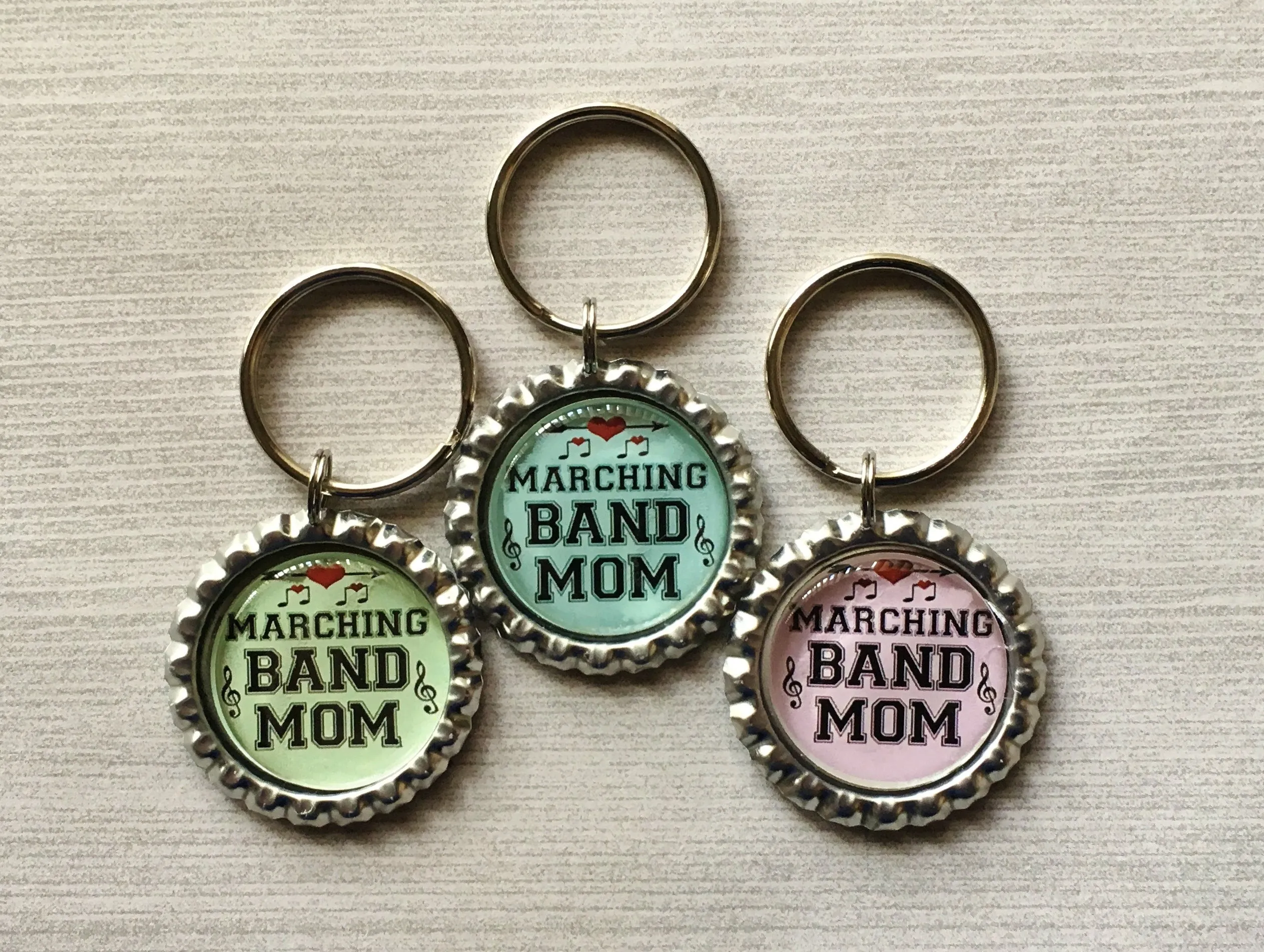 Marching Band Mom Keychains