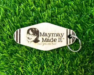 Maymay Made It Wooden Key Chain{F112}