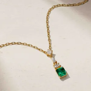 Medley Emerald and Diamond Pendant
