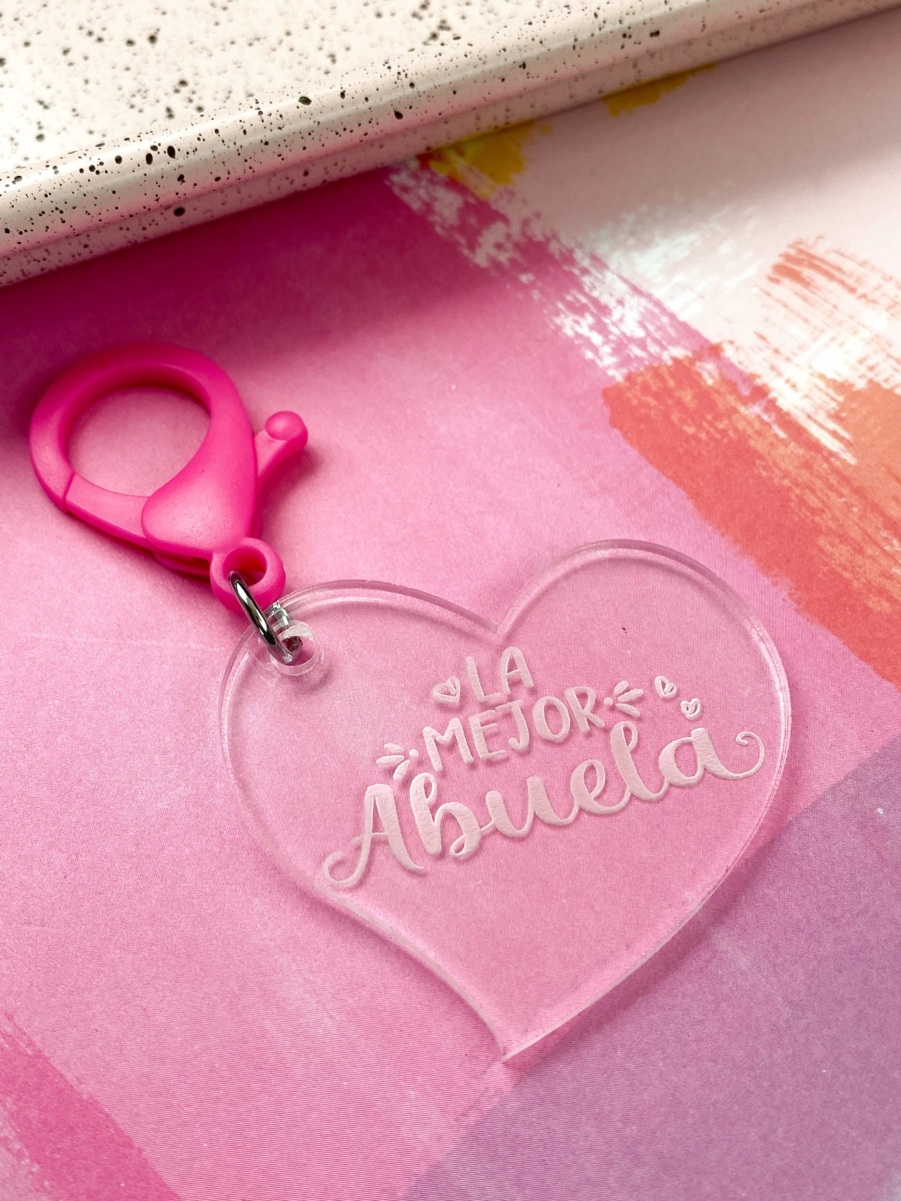Mejor Abuela Keychain