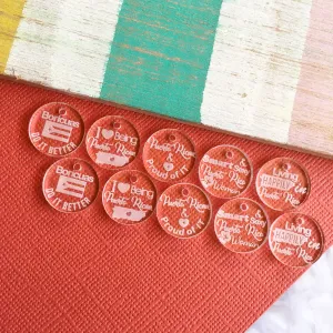 Mensajes Puerto Rico - Puerto Rico Quotes / 10 Pieces, 15mm
