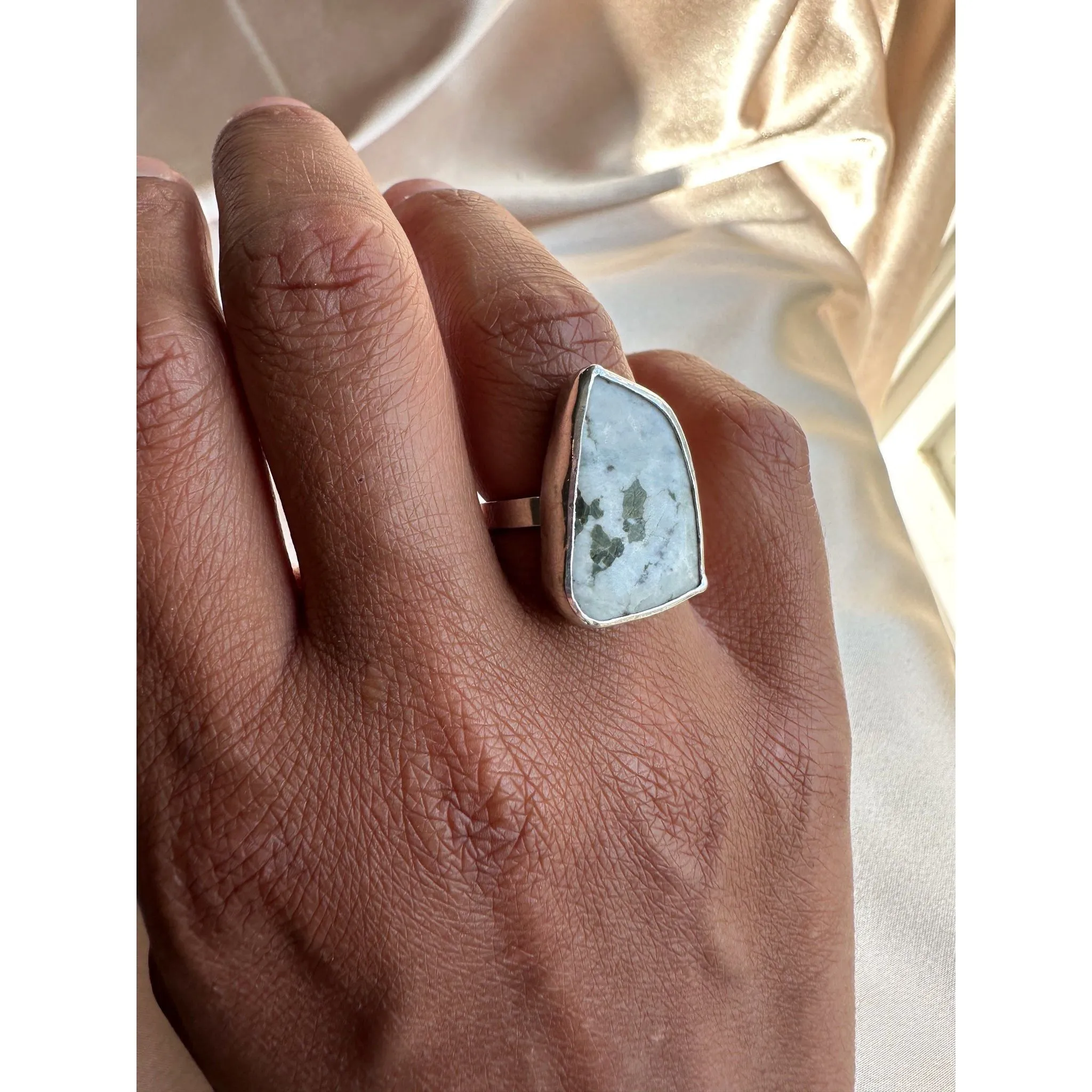 Mica Sterling Silver Mini Cigar Band Ring | Size 7