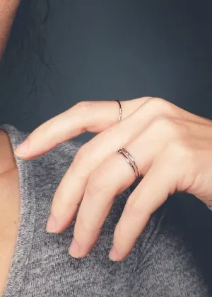 Micro Vintage Stacking Ring