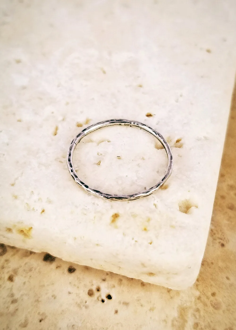 Micro Vintage Stacking Ring