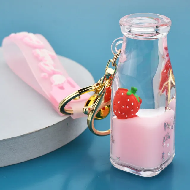 Milk Bottle Keychain