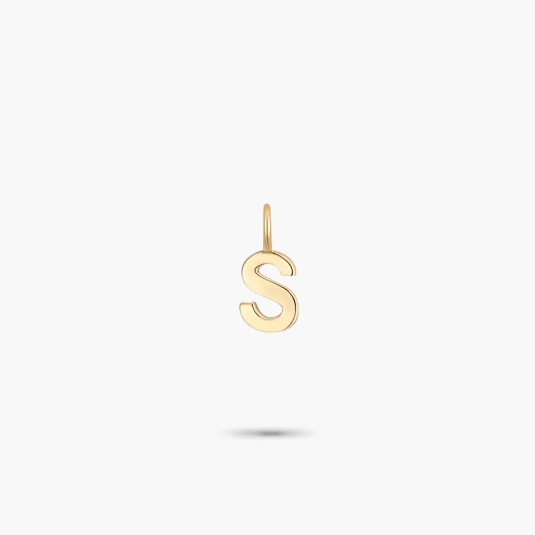 Mini Alphabet Collection 14K Yellow Gold Mini Charm