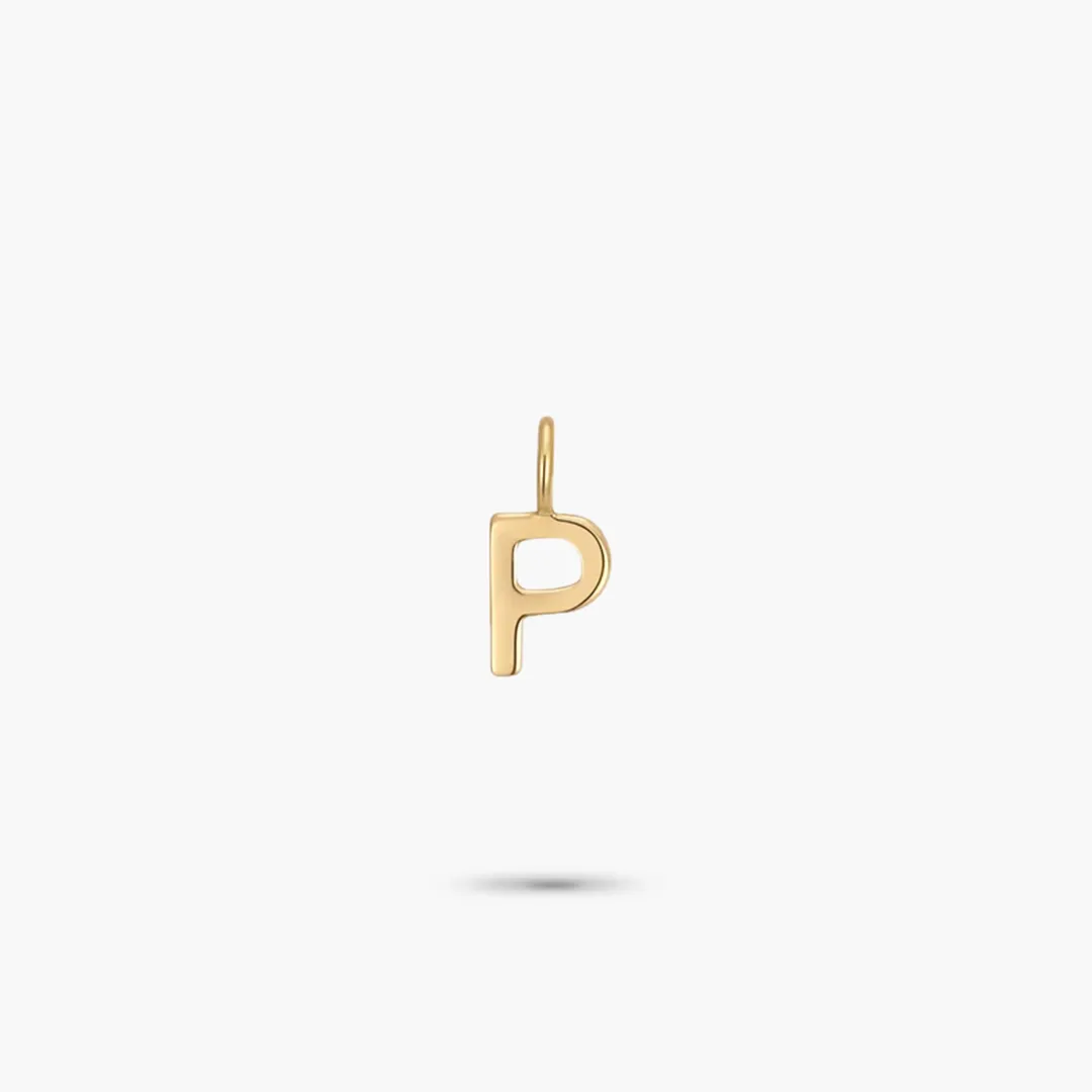 Mini Alphabet Collection 14K Yellow Gold Mini Charm