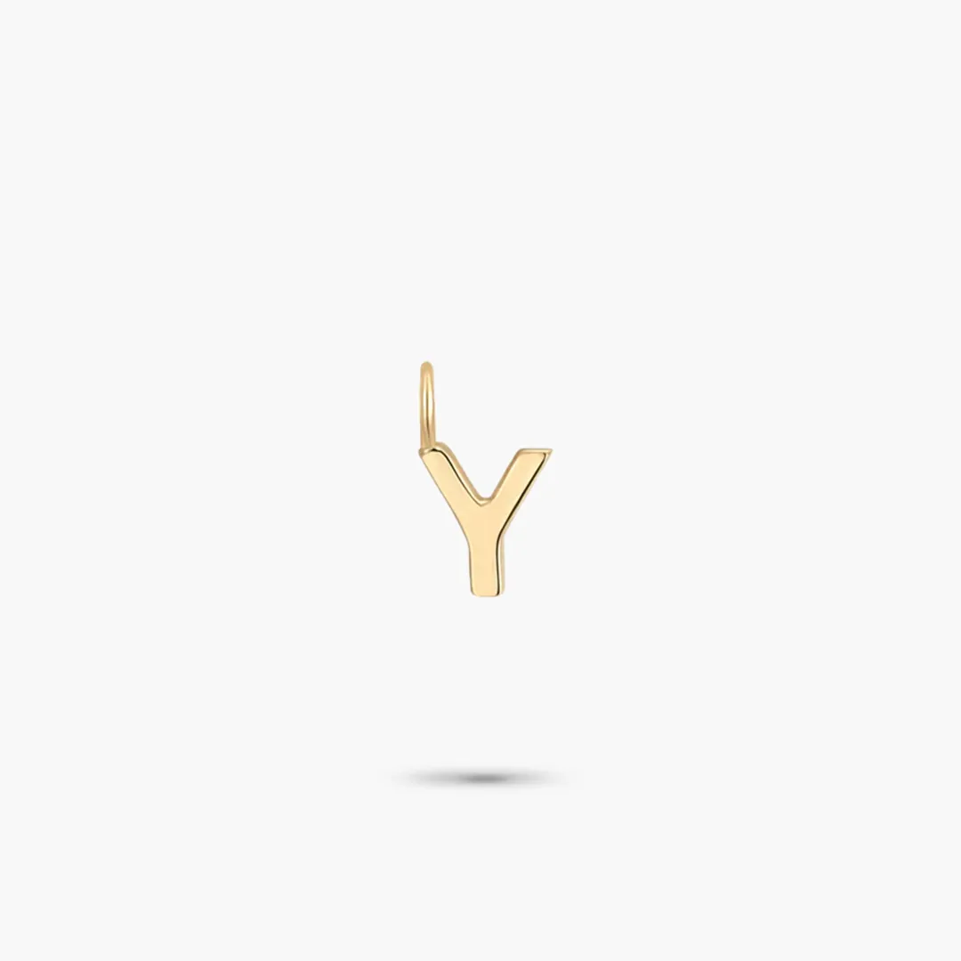 Mini Alphabet Collection 14K Yellow Gold Mini Charm