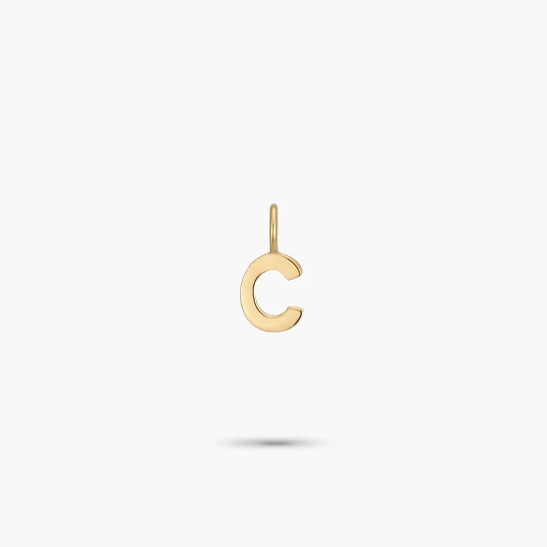 Mini Alphabet Collection 14K Yellow Gold Mini Charm