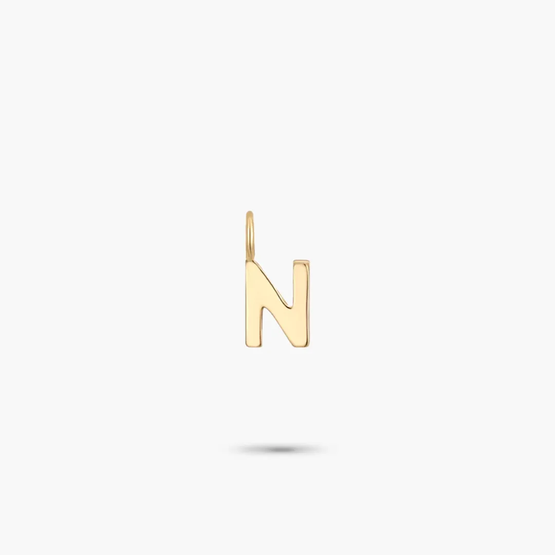 Mini Alphabet Collection 14K Yellow Gold Mini Charm
