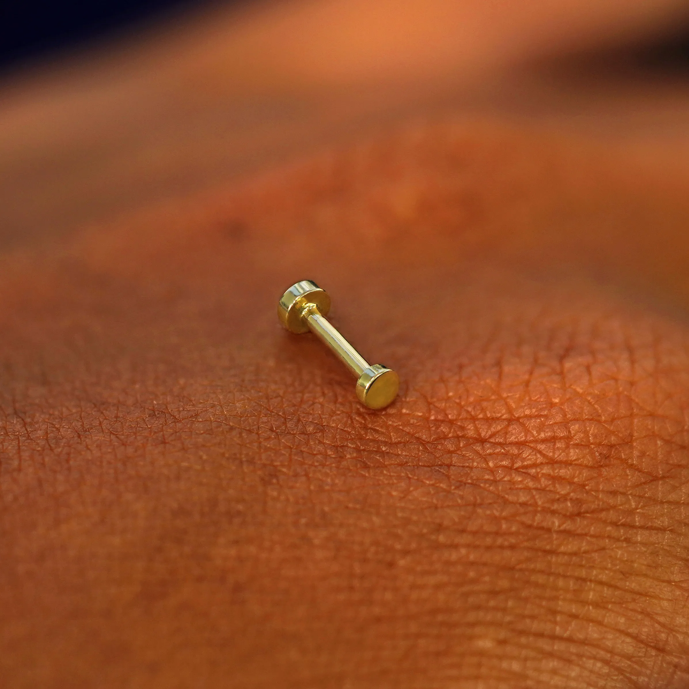 Mini Circle Flatback Piercing