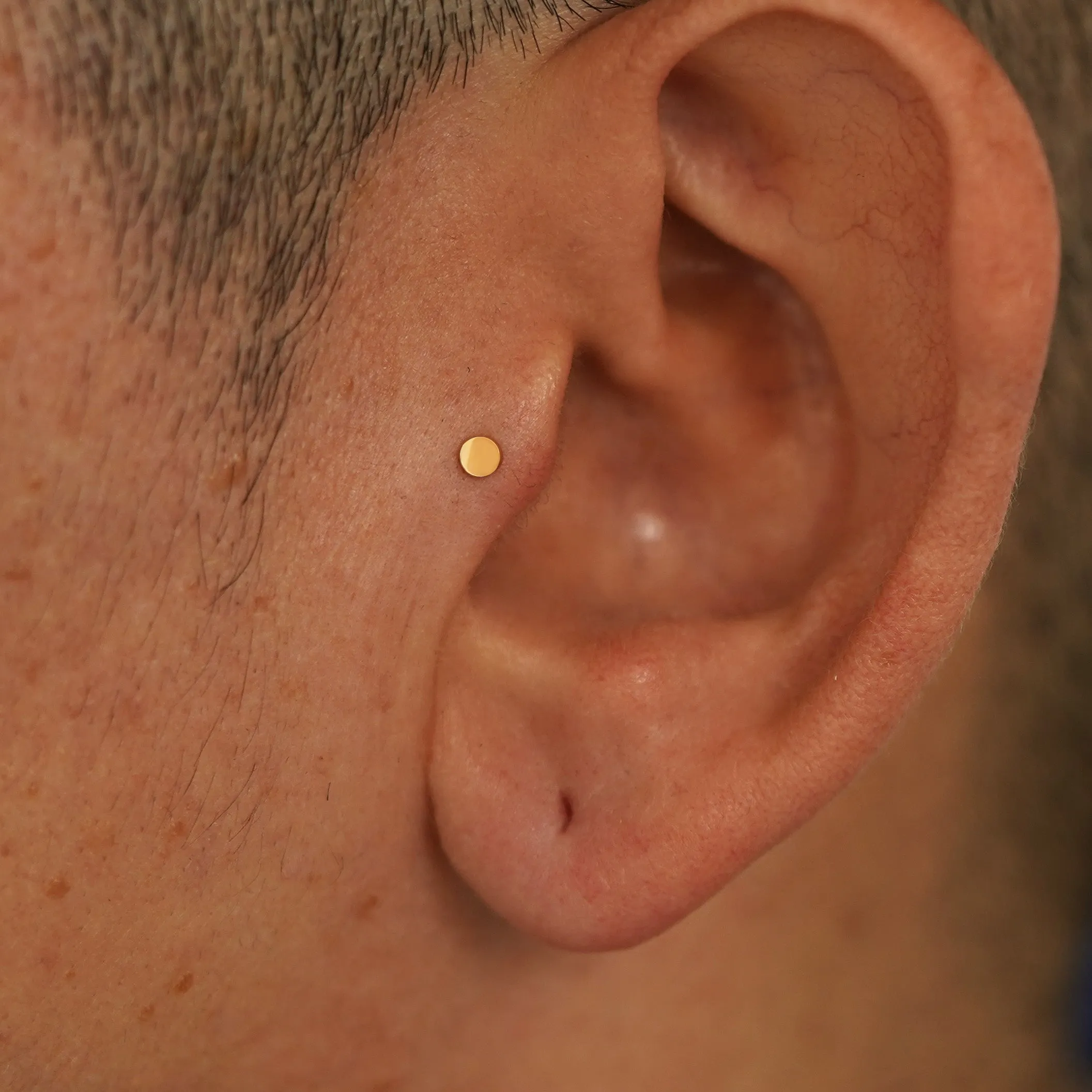 Mini Circle Flatback Piercing