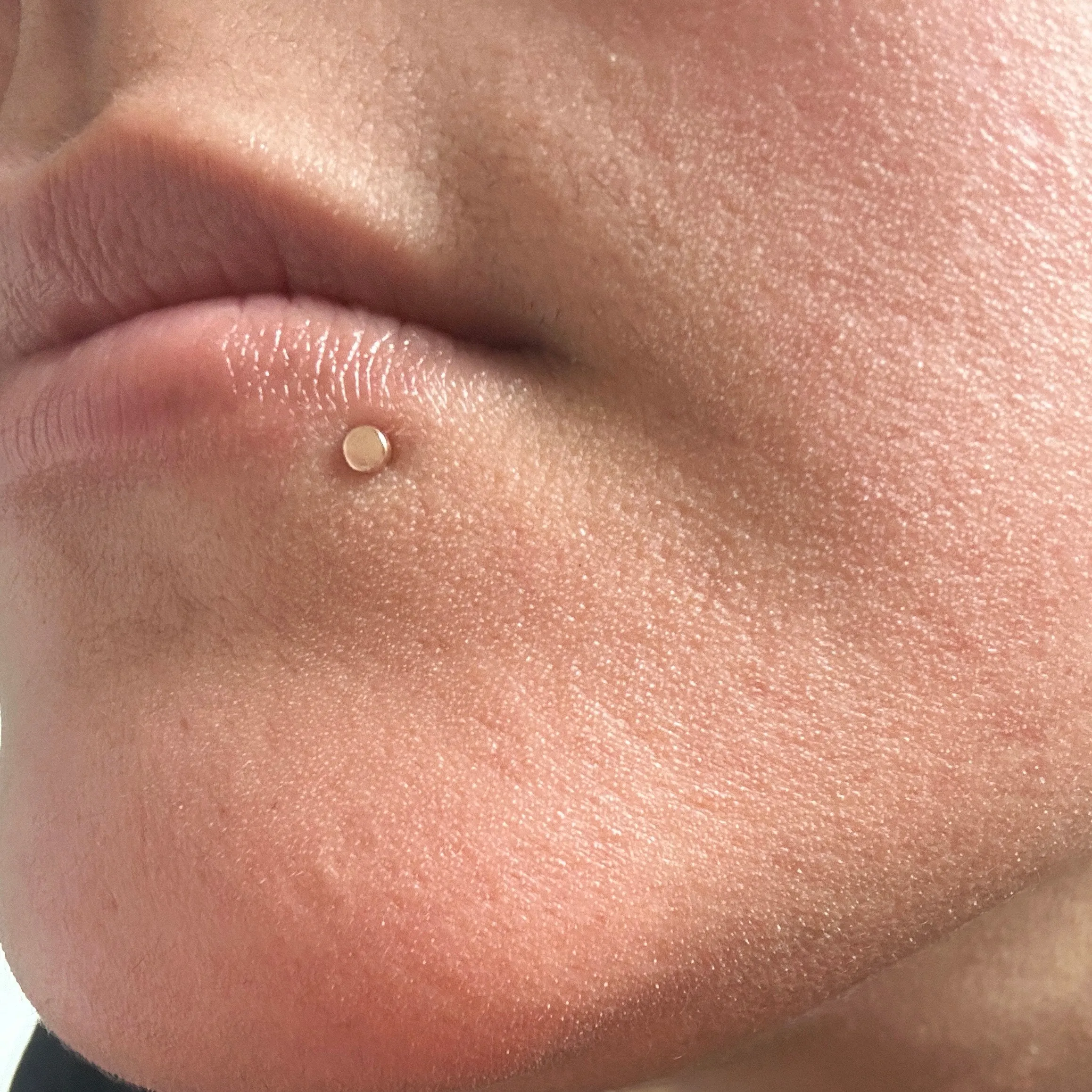 Mini Circle Flatback Piercing