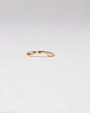 Mini Curve Band - Single Stone