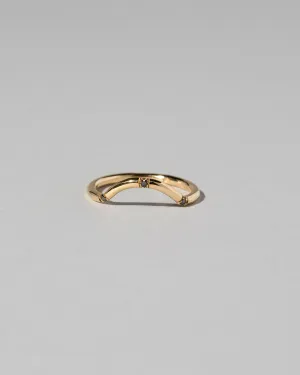 Mini Curve Band - Three Stone