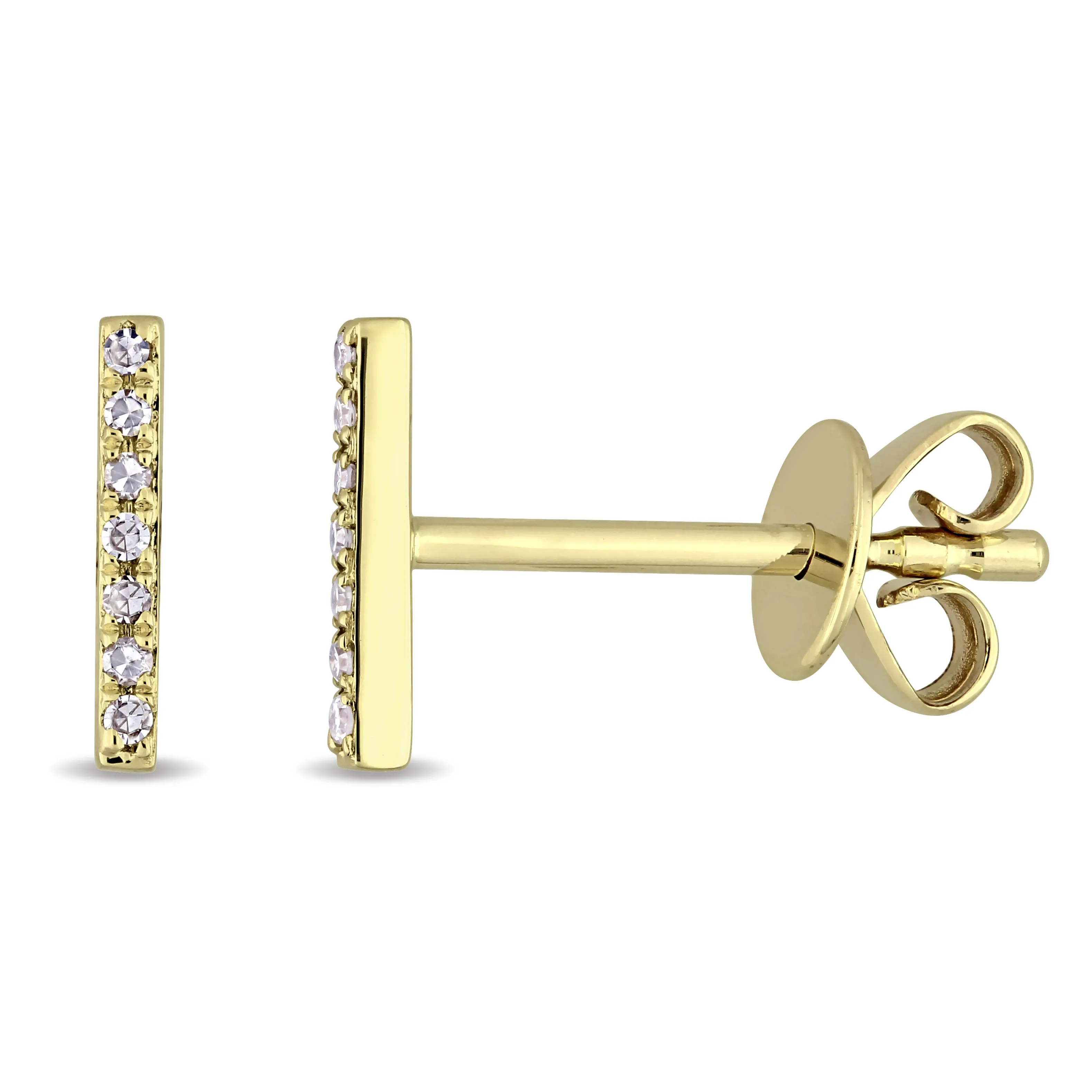 Mini Diamond Bar Studs