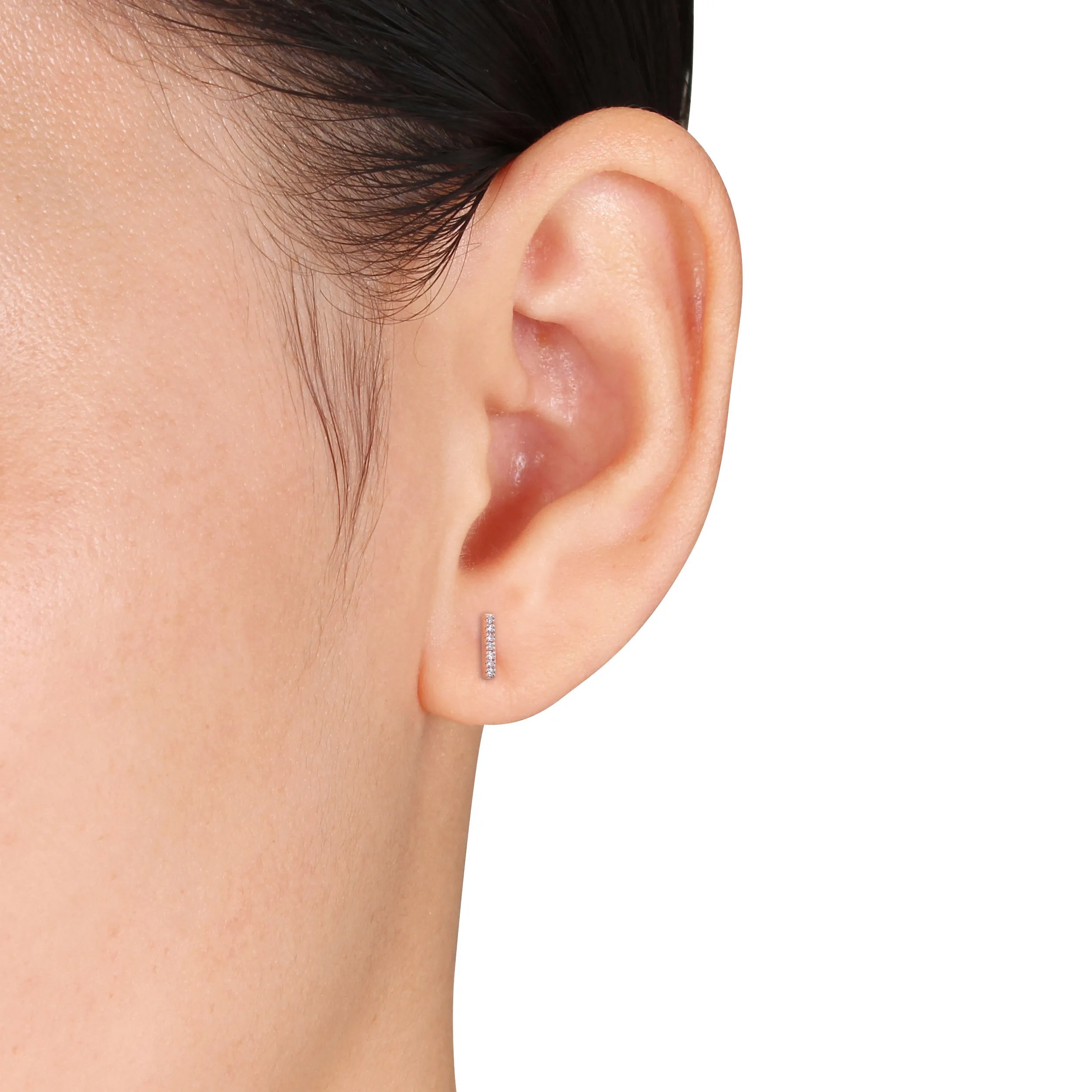 Mini Diamond Bar Studs