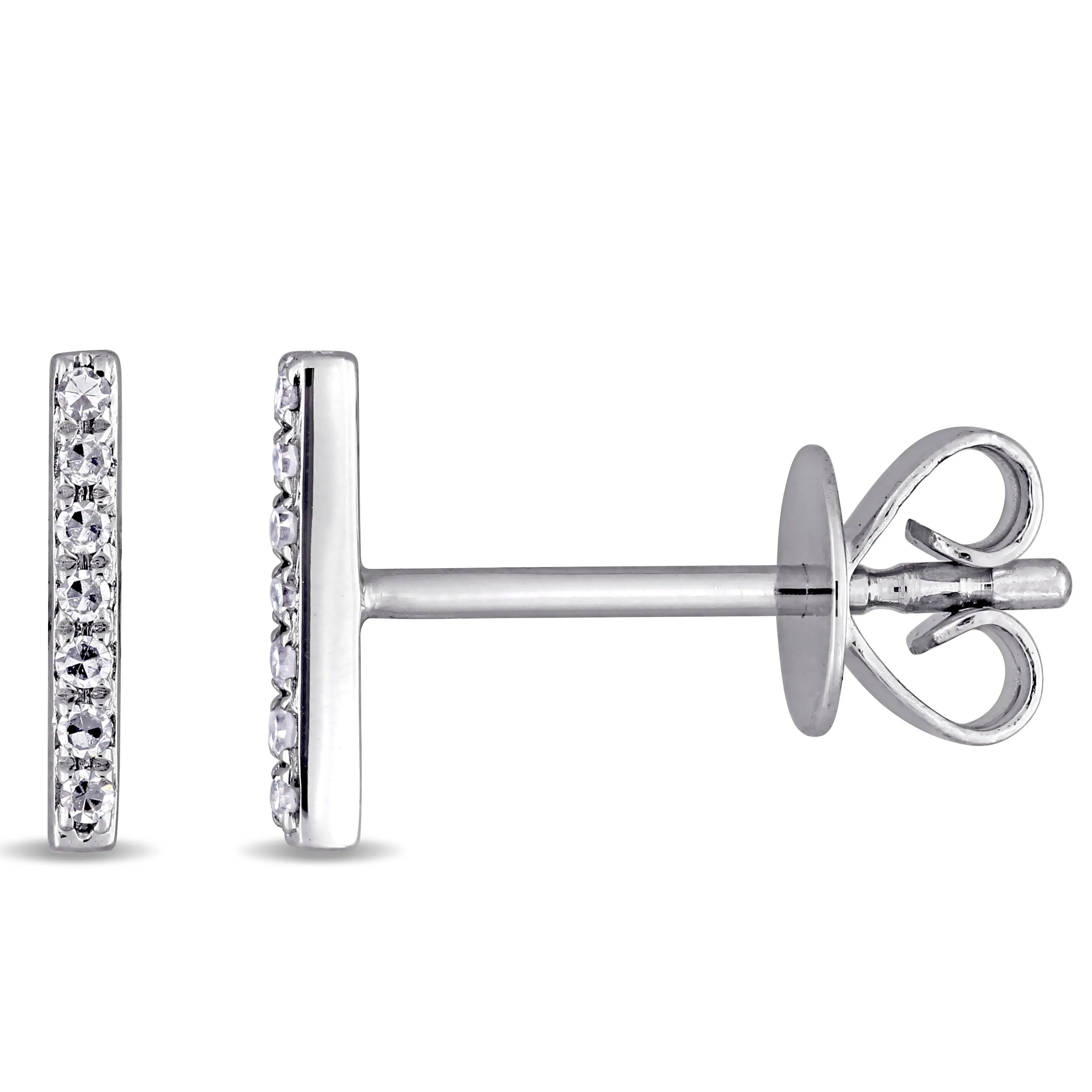 Mini Diamond Bar Studs