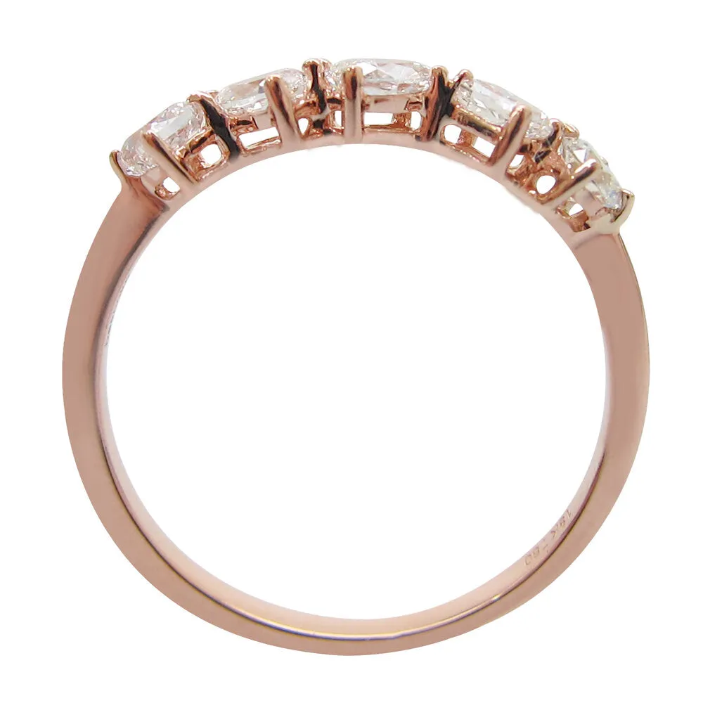 Mini Five Stone Fancy Shape White Diamond Ring