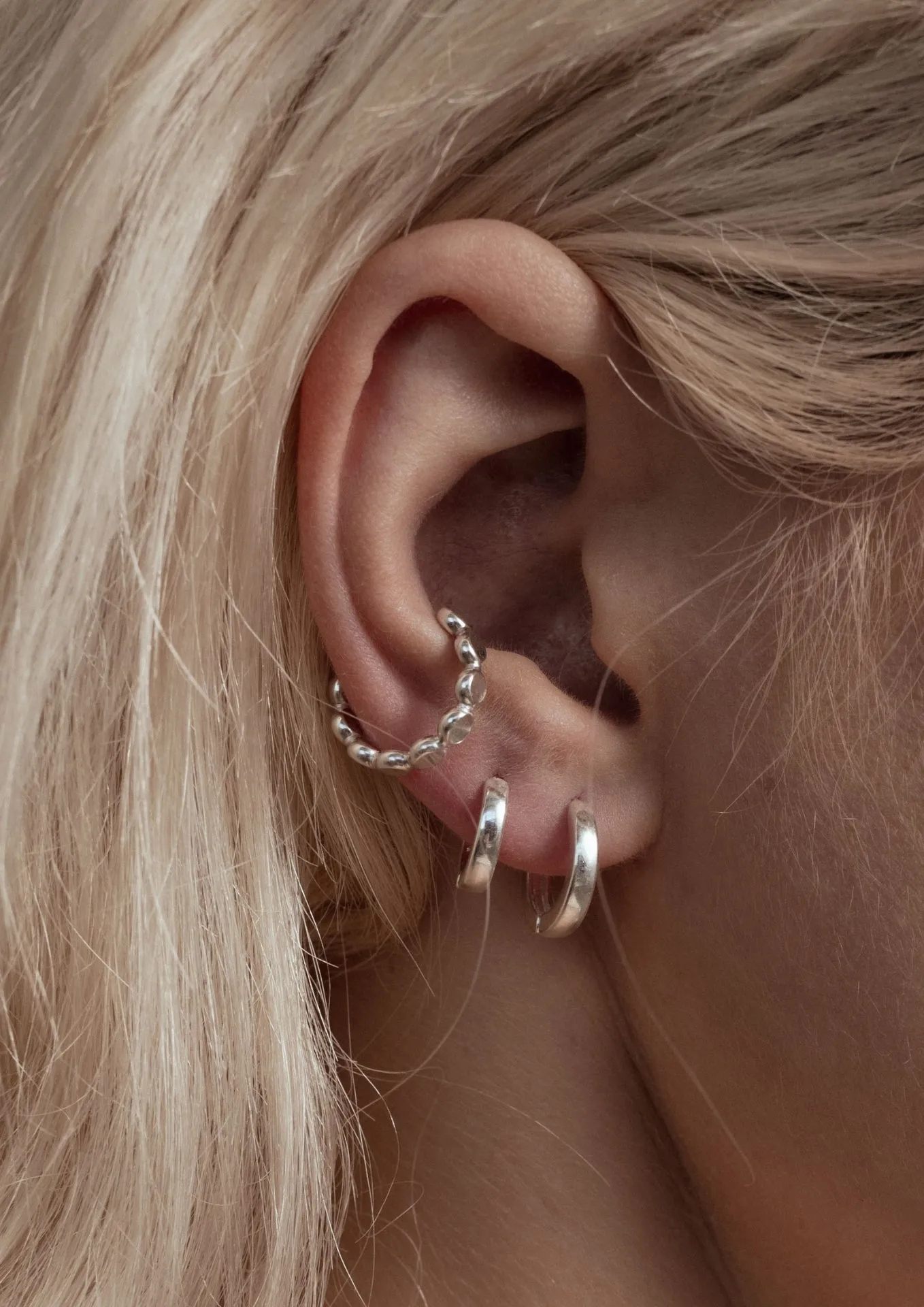 Mini Hoops Silver