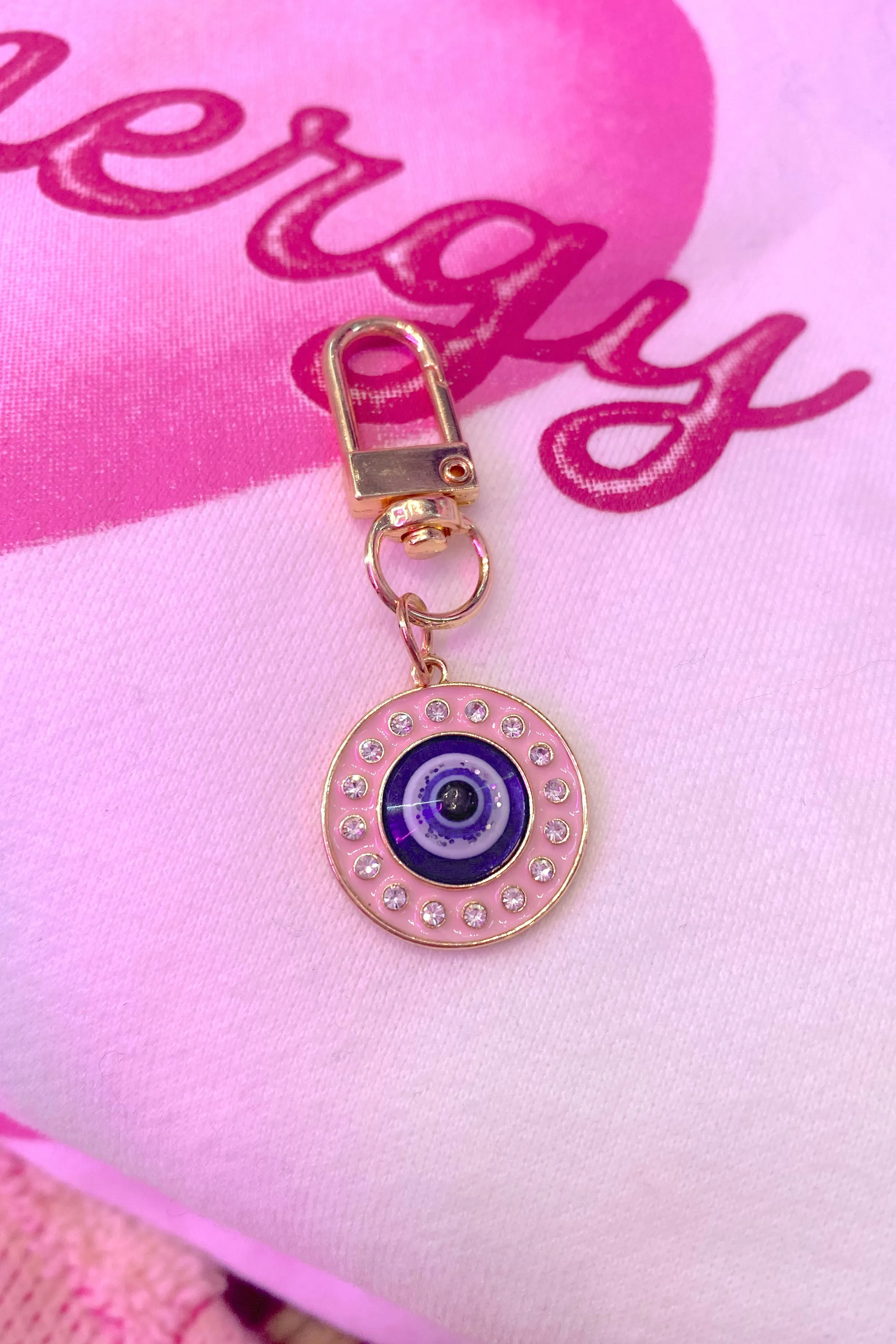 Mini Smiley Face Key Charms