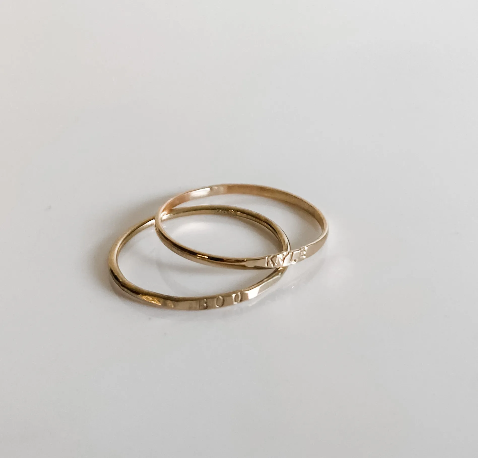 MINI STAMPED STACKING RING