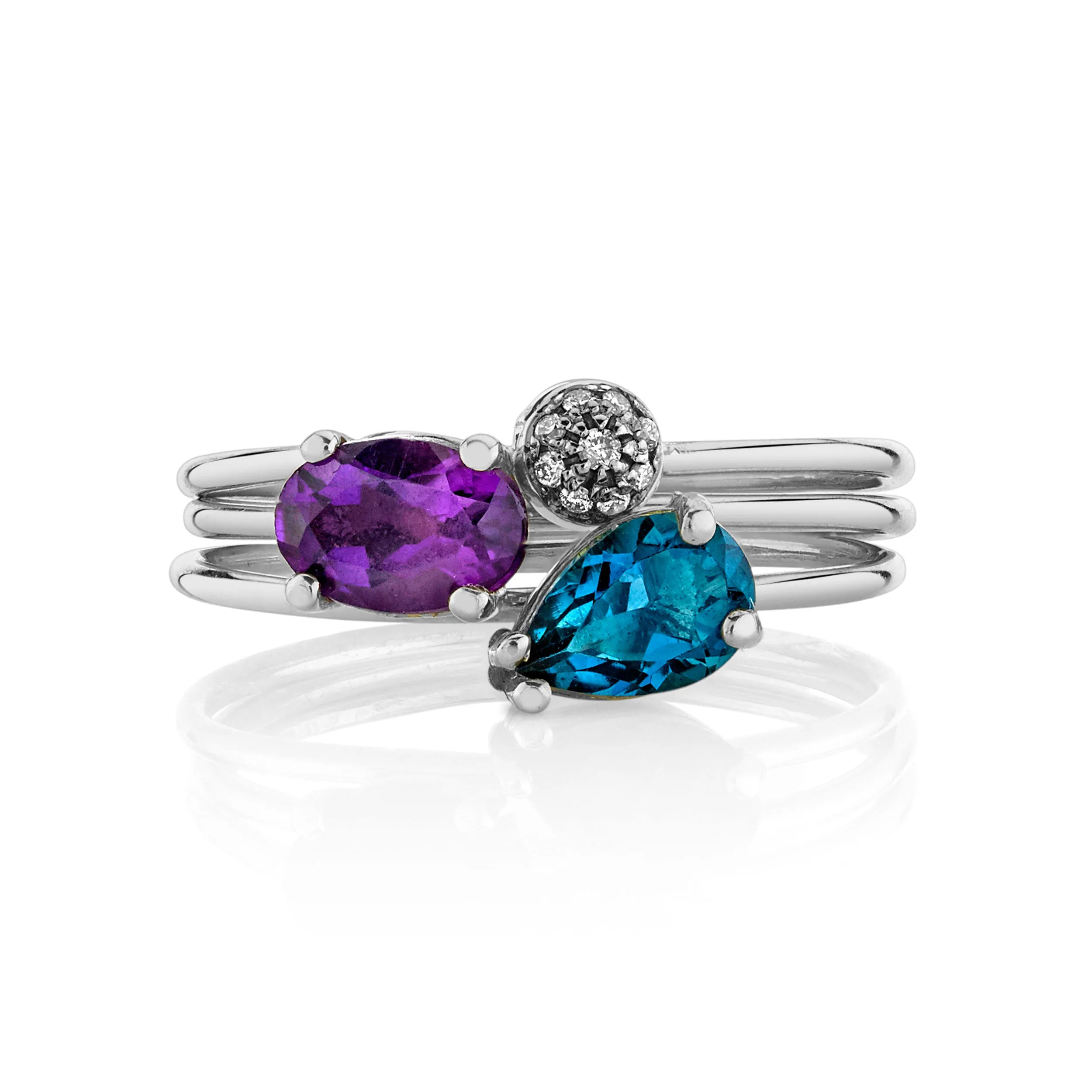Mixed Tres Stacking Ring Set