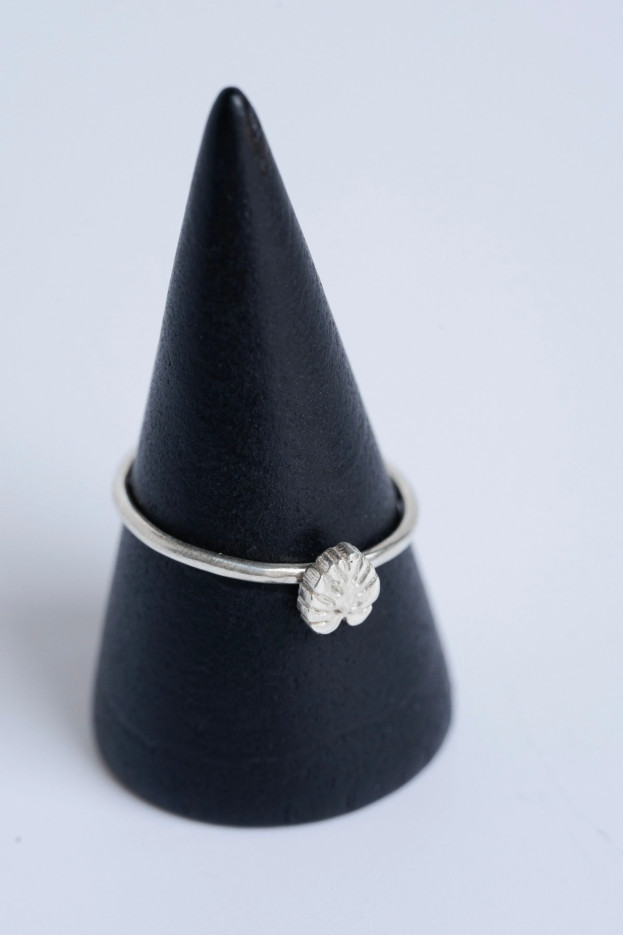 Monstera Stacking Ring in Sterling Silver