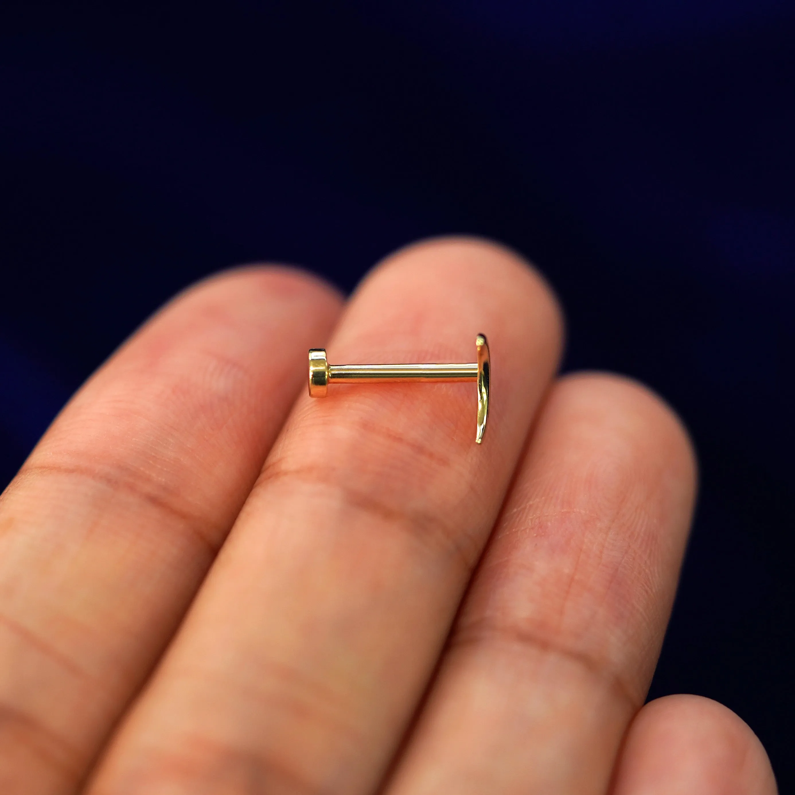 Moon Flatback Piercing