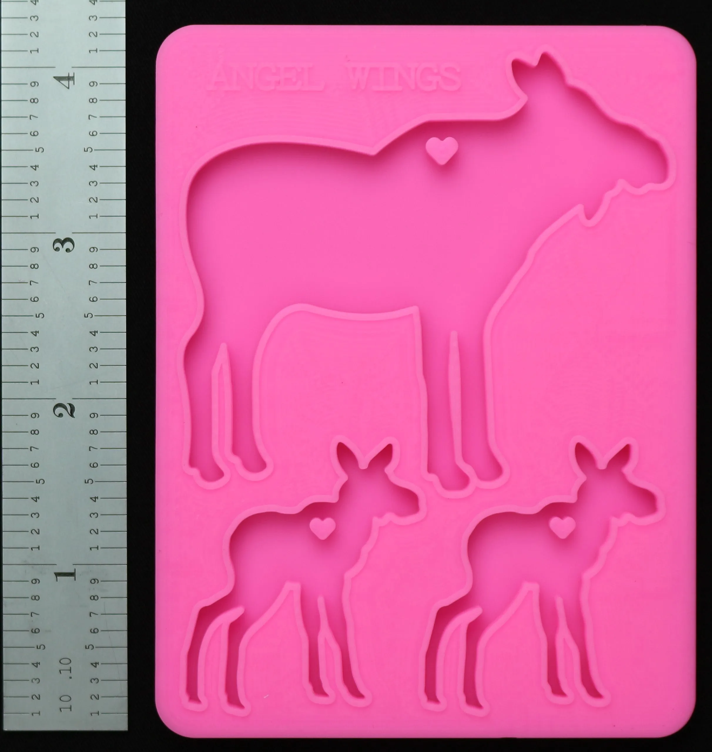 Moose Family Key Chain Mold