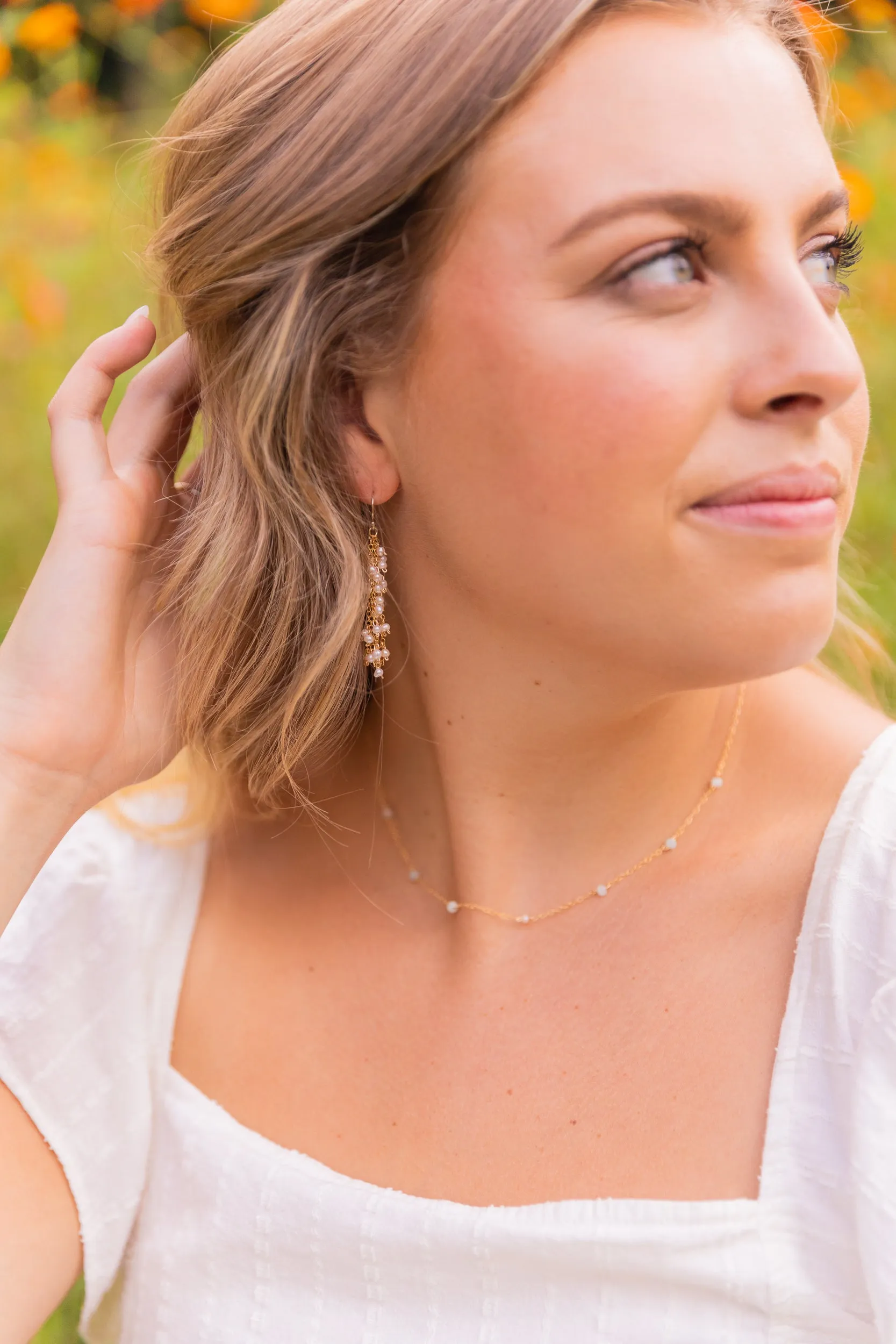 MORGANITE CARMELLA 14K GOLD FILLED NECKLACE