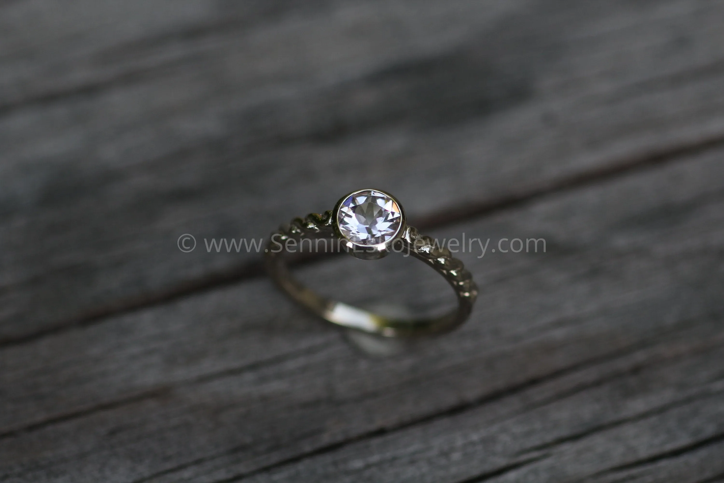 Morganite Engagement Ring - Precision Star Cut Morganite Braid Ring - Morganite Braid Ring - Morganite Rope Ring